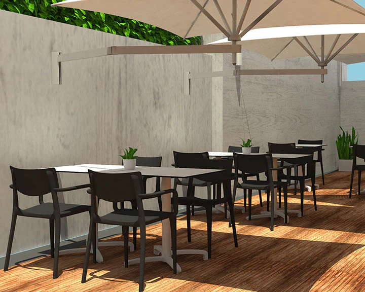 Restaurant Outdoor Armchair - Set of 4 - Town - Image 3