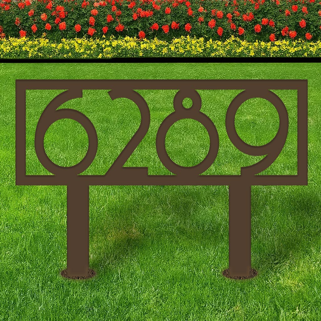 Retro Metal Address Yard Sign - Image 6