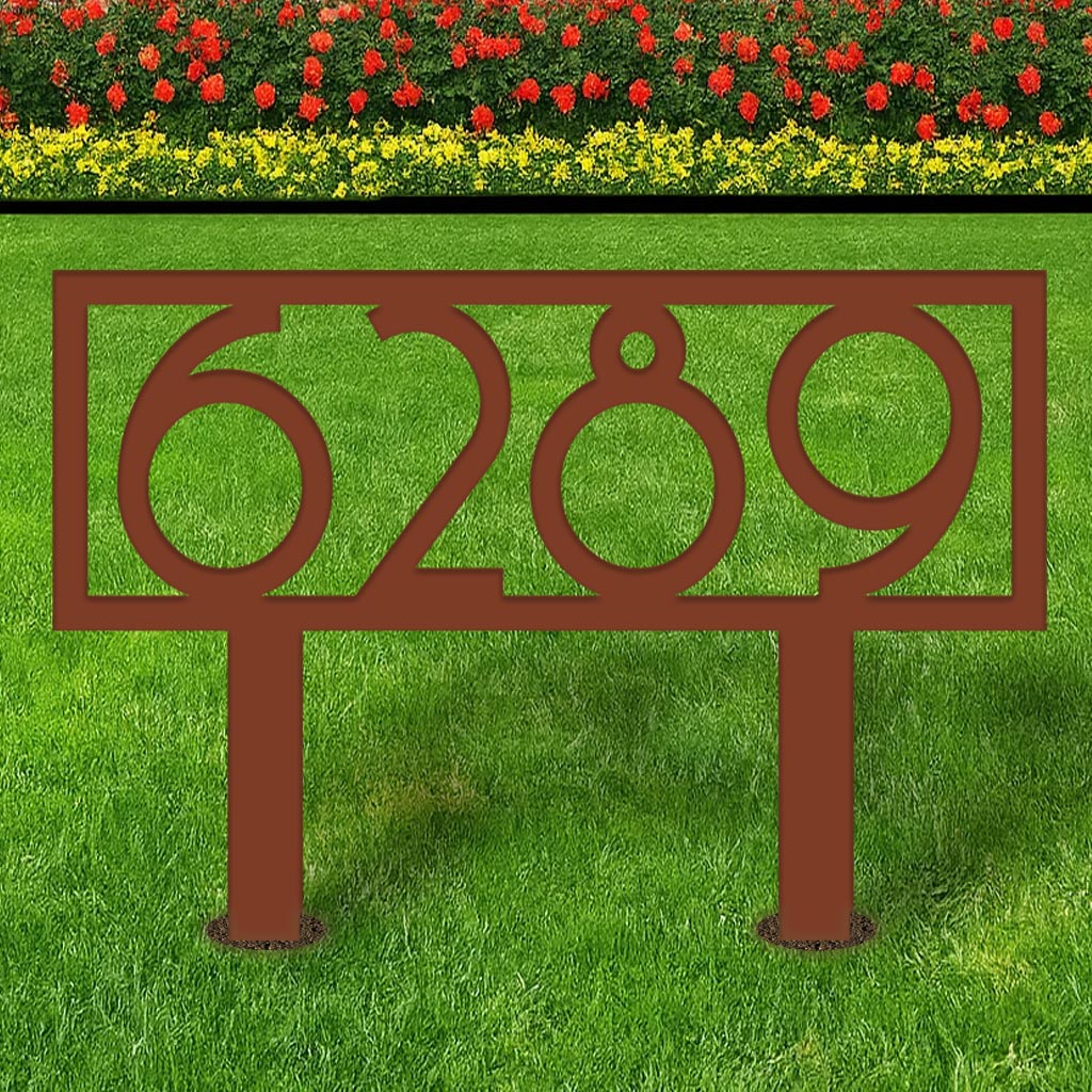 Retro Metal Address Yard Sign - Image 7