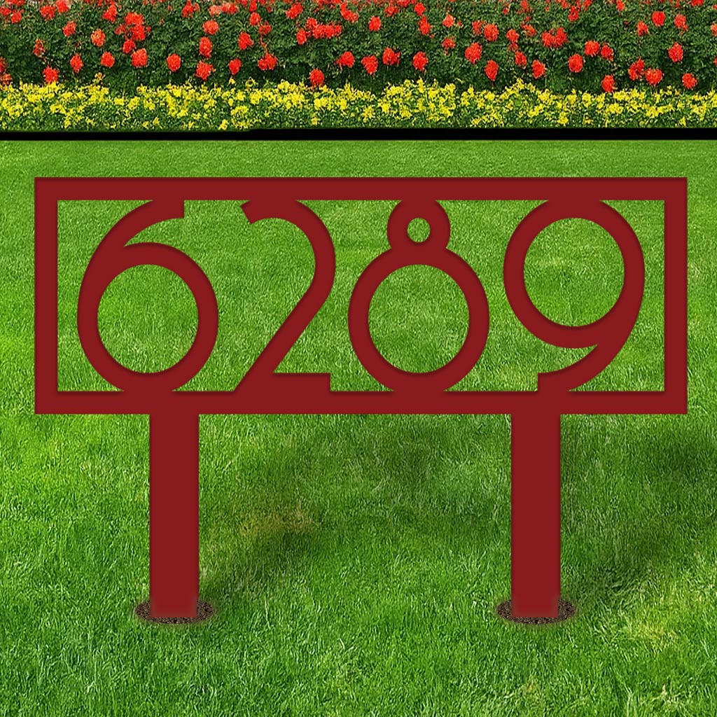 Retro Metal Address Yard Sign - Image 8