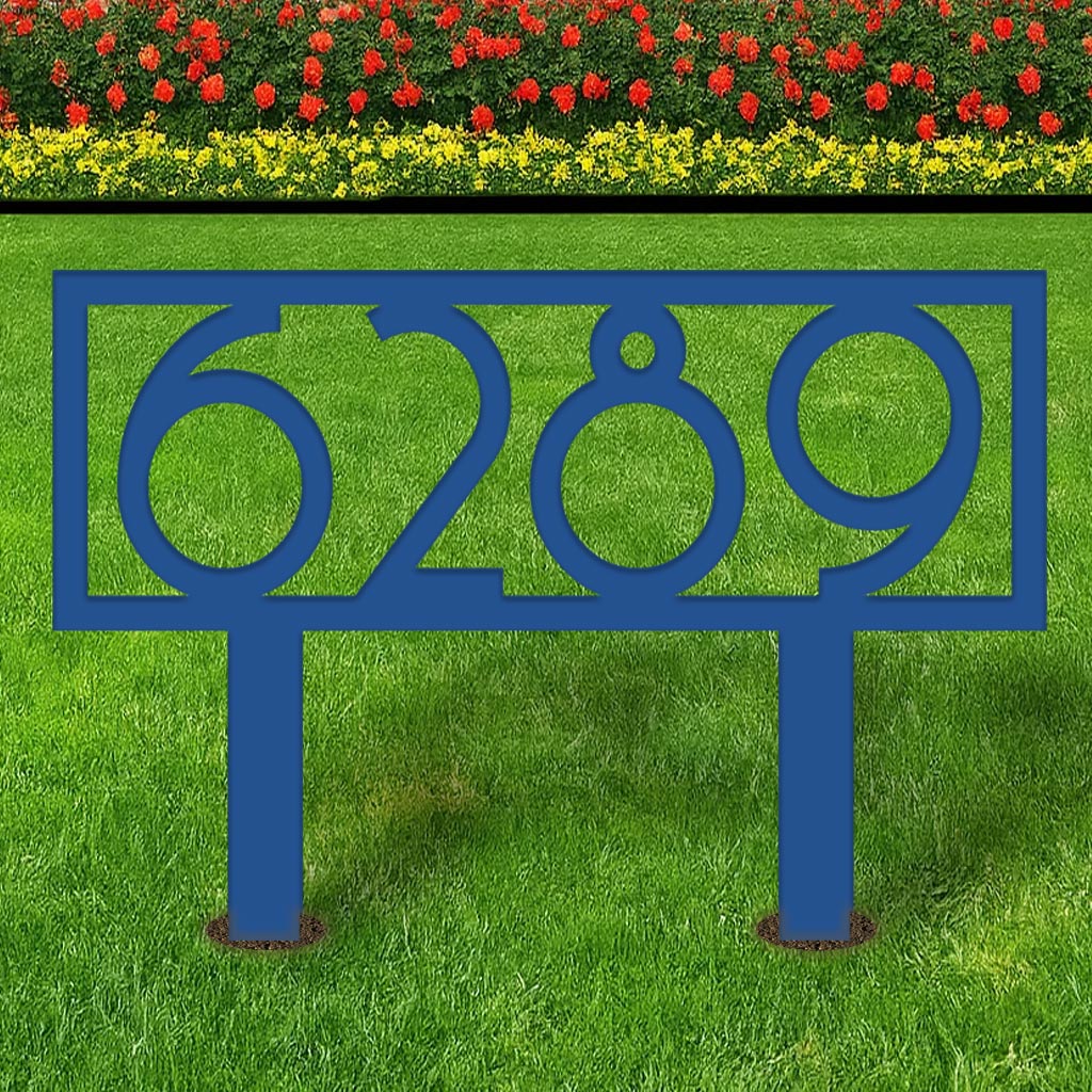 Retro Metal Address Yard Sign - Image 9