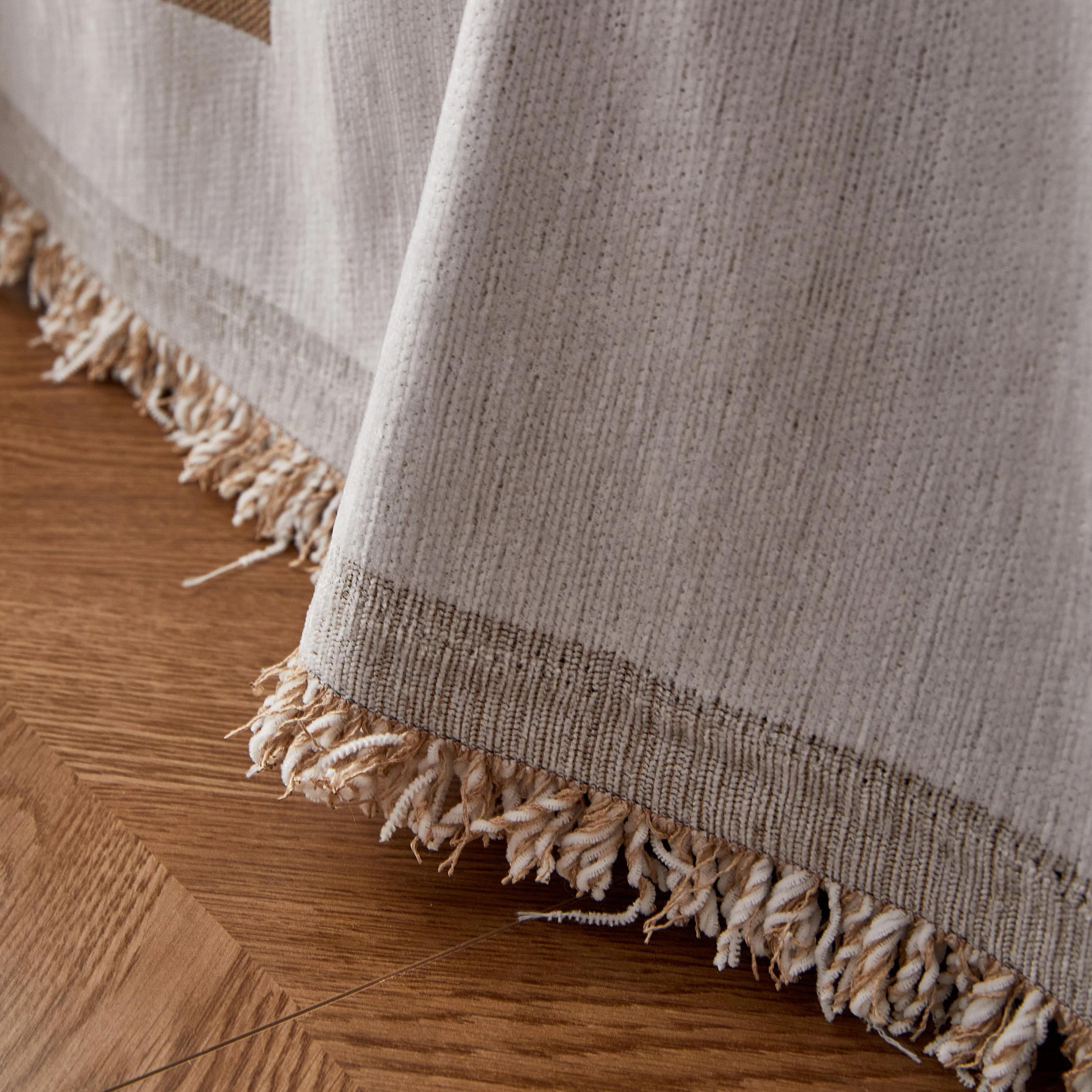 Reversible Chenille Couch Cover Blanket with Tassel Large Boho Futon Cover L Shaped Sectional Cover - Image 17
