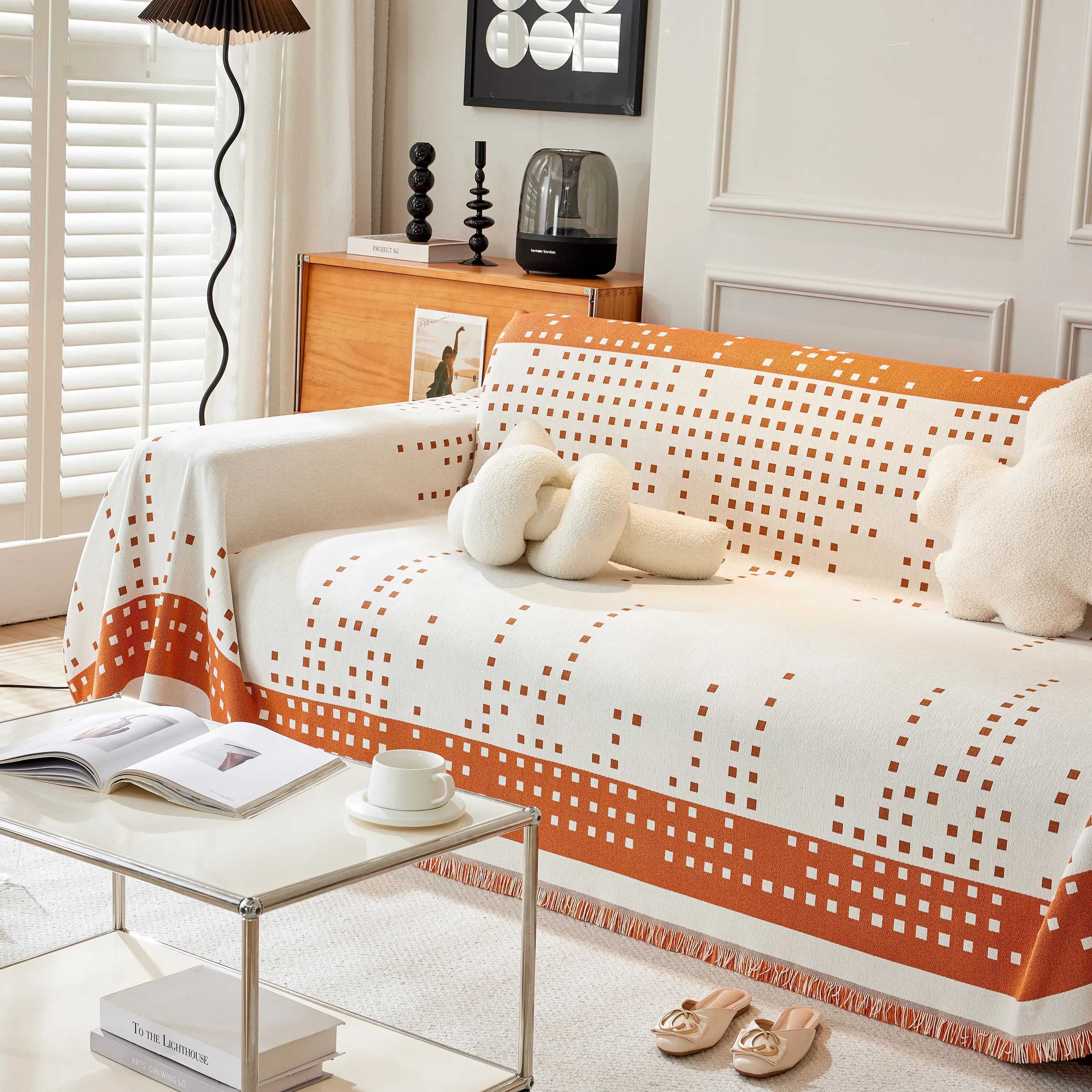 Reversible Chenille Sofa Covers for Pets, Large Throw Blanket for Couch, Blanket on The Sofa - Image 42