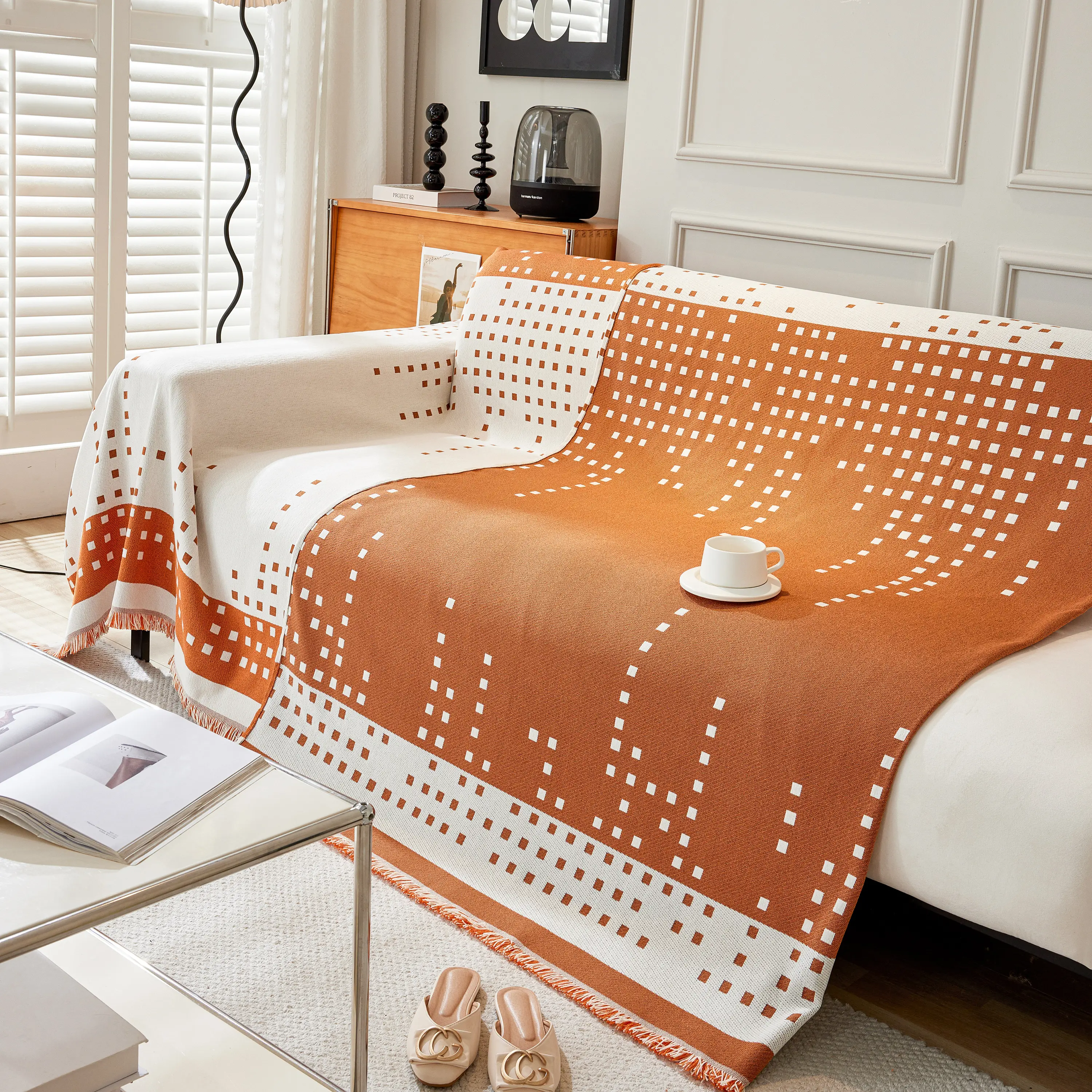 Reversible Chenille Sofa Covers for Pets, Large Throw Blanket for Couch, Blanket on The Sofa - Image 55