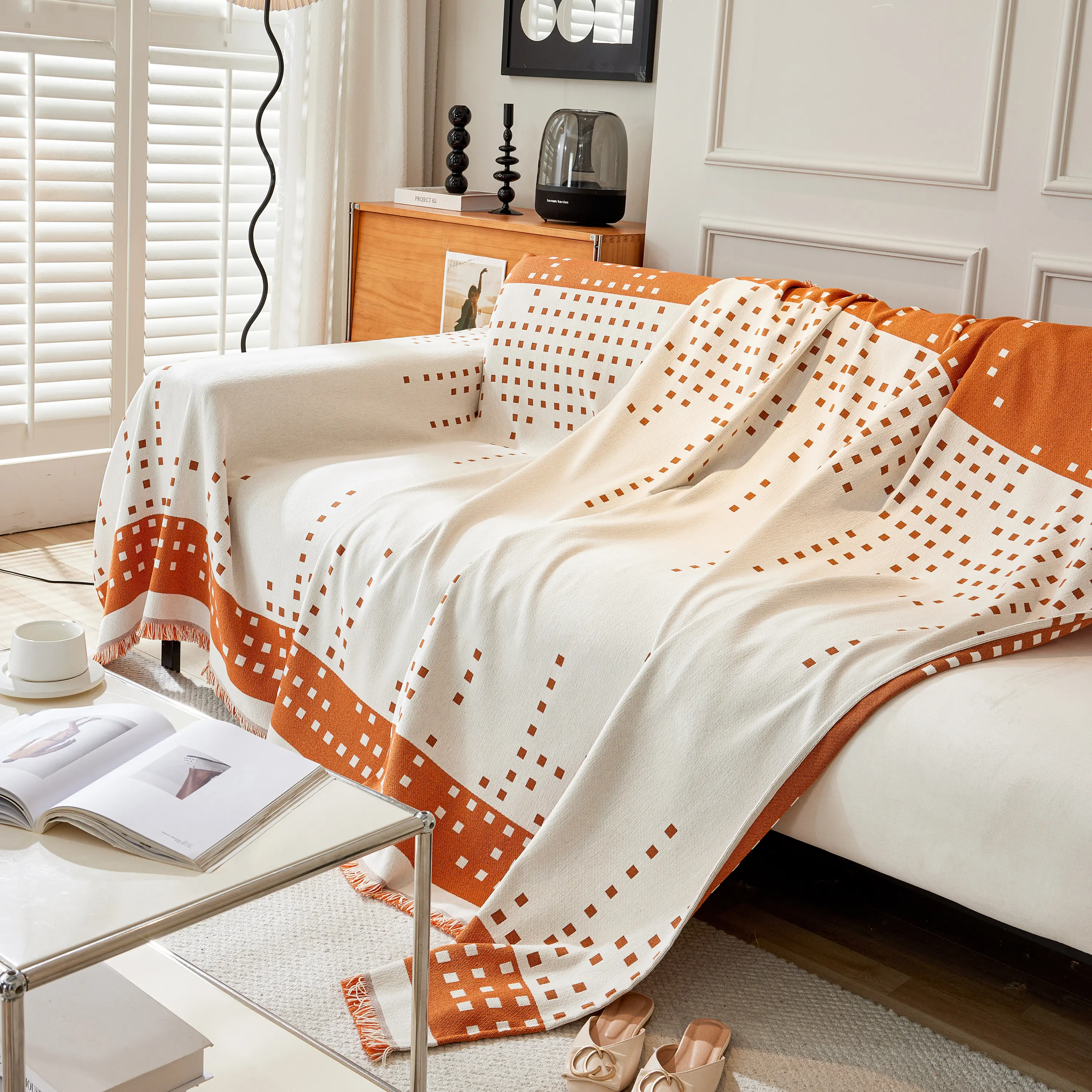 Reversible Chenille Sofa Covers for Pets, Large Throw Blanket for Couch, Blanket on The Sofa - Image 56