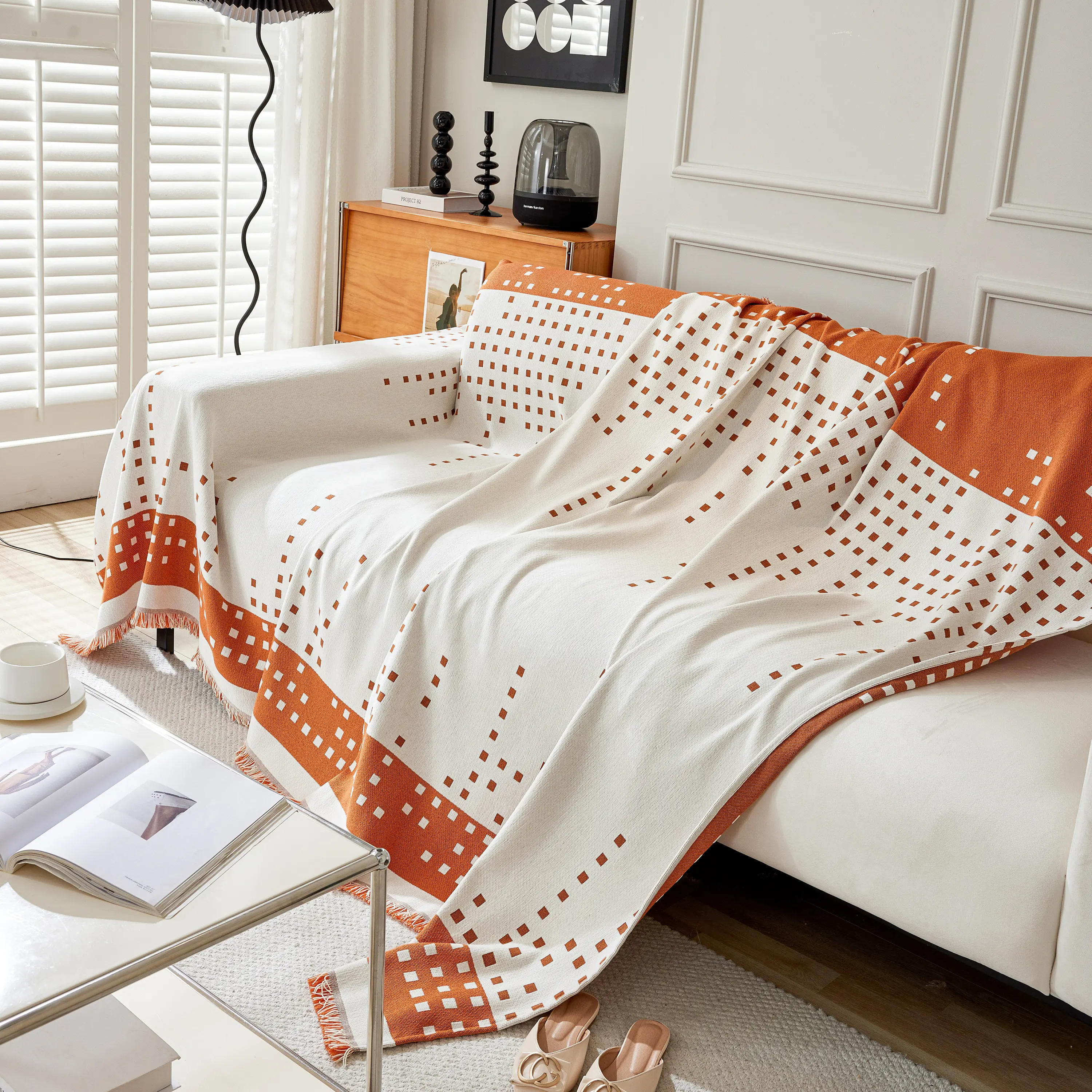 Reversible Chenille Sofa Covers for Pets, Large Throw Blanket for Couch, Blanket on The Sofa - Image 58