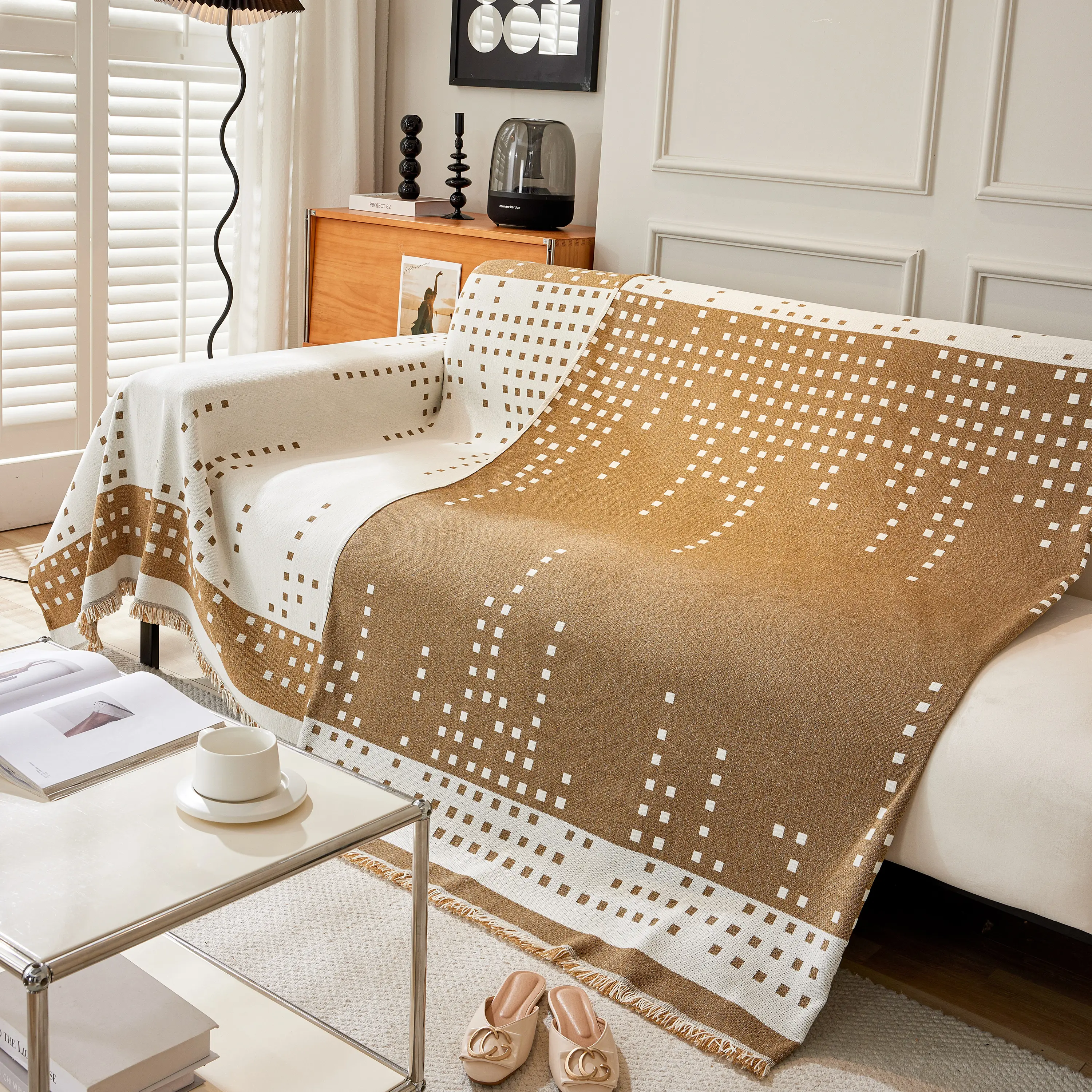 Reversible Chenille Sofa Covers for Pets, Large Throw Blanket for Couch, Blanket on The Sofa - Image 87