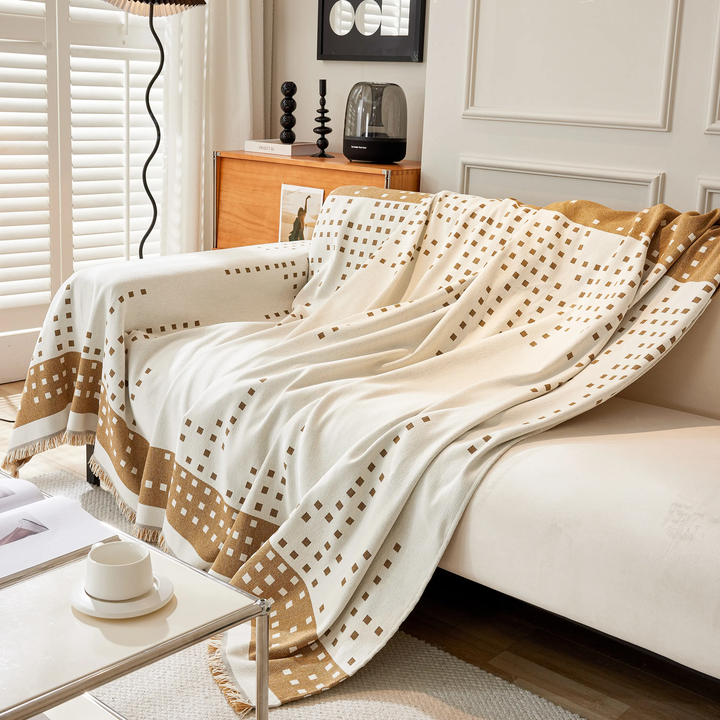 Reversible Chenille Sofa Covers for Pets, Large Throw Blanket for Couch, Blanket on The Sofa - Image 88