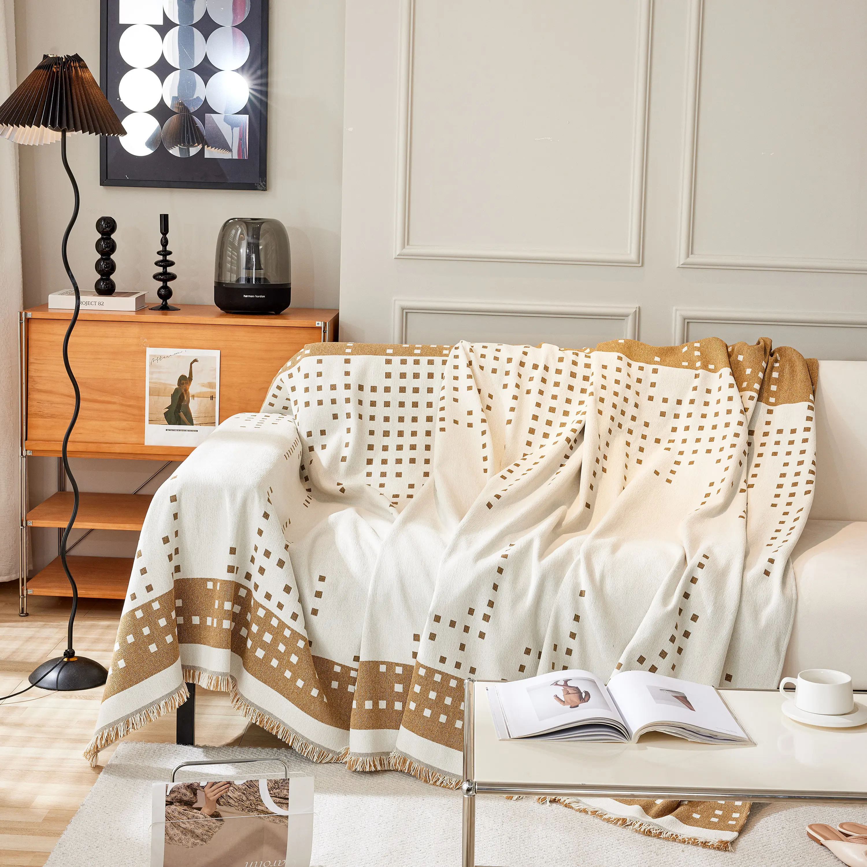 Reversible Chenille Sofa Covers for Pets, Large Throw Blanket for Couch, Blanket on The Sofa - Image 89