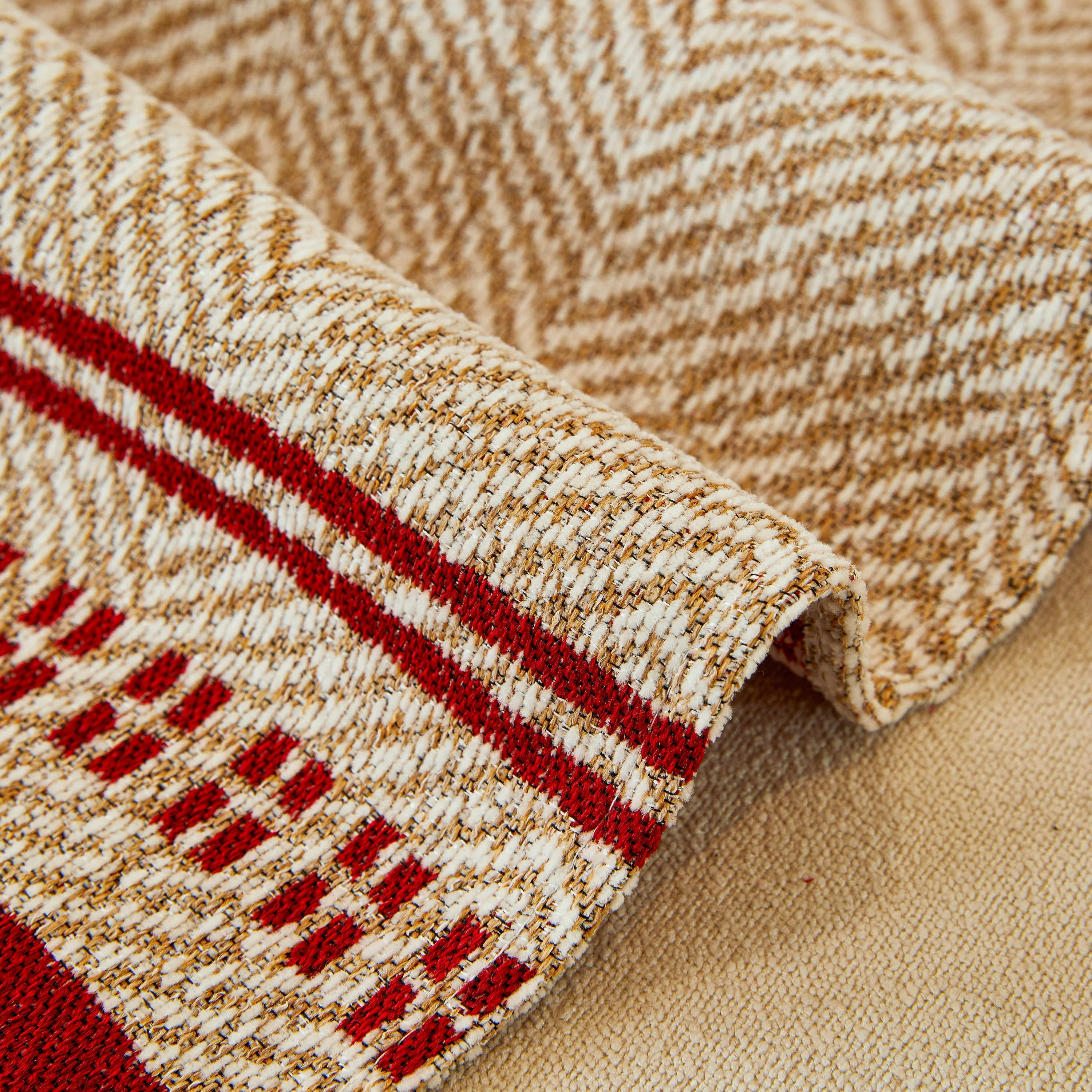 Reversible Herringbone Sofa Cover, 2-in-1 Classic British Throw Blanket for Couch - Image 7