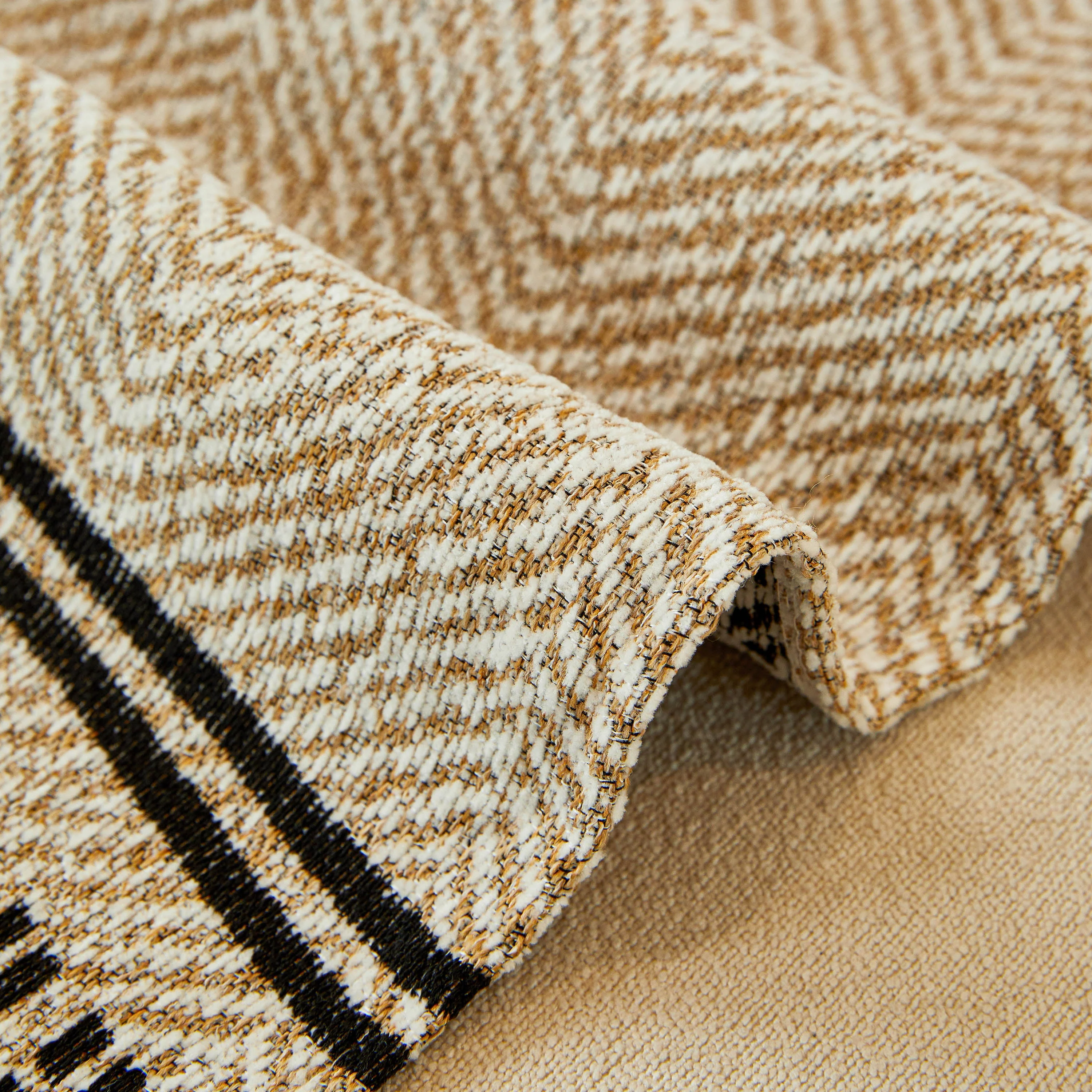 Reversible Herringbone Sofa Cover, 2-in-1 Classic British Throw Blanket for Couch - Image 94