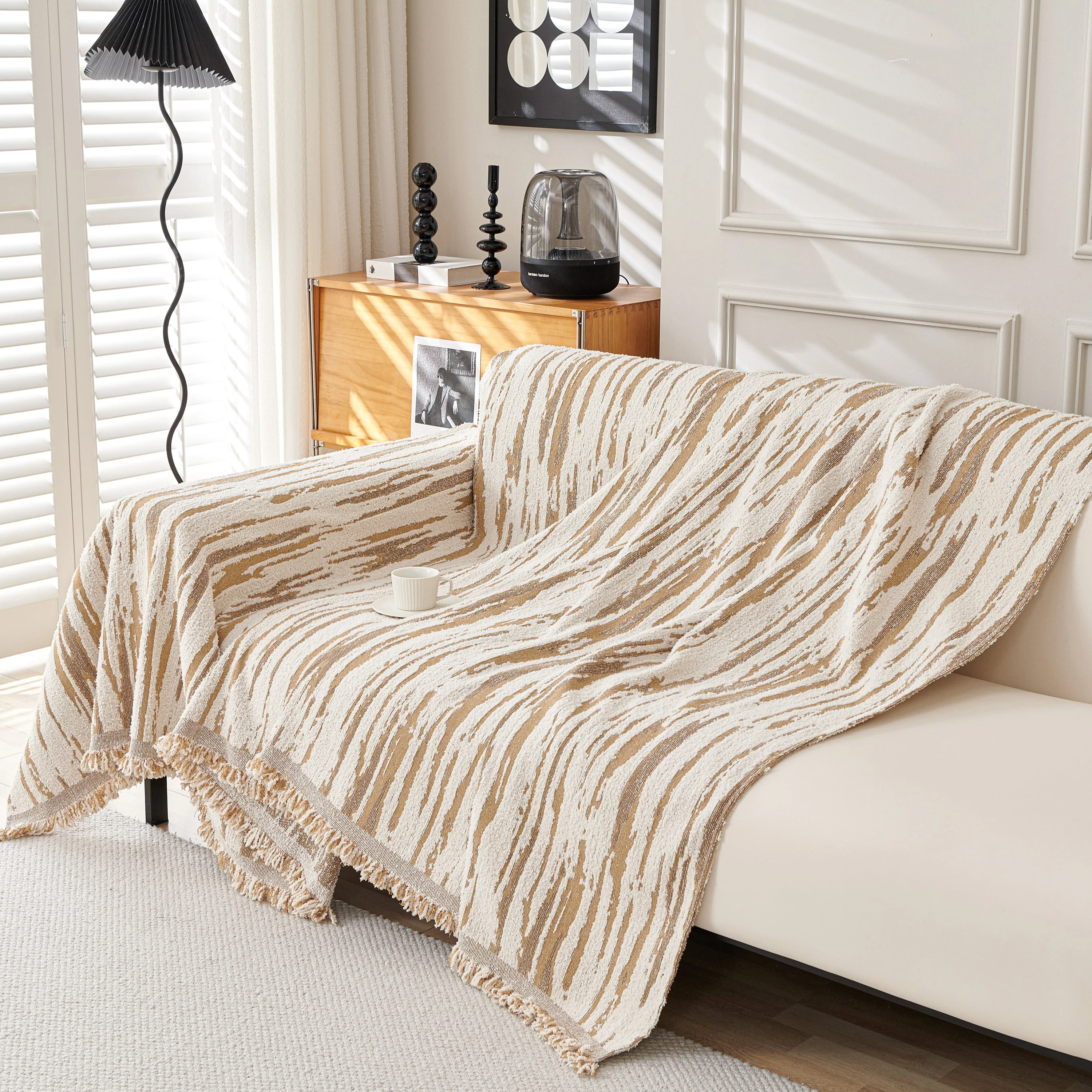 Reversible Sofa Throw Blanket, Couch Cover Sofa Slipcover for Most Shape Sofas - Image 15
