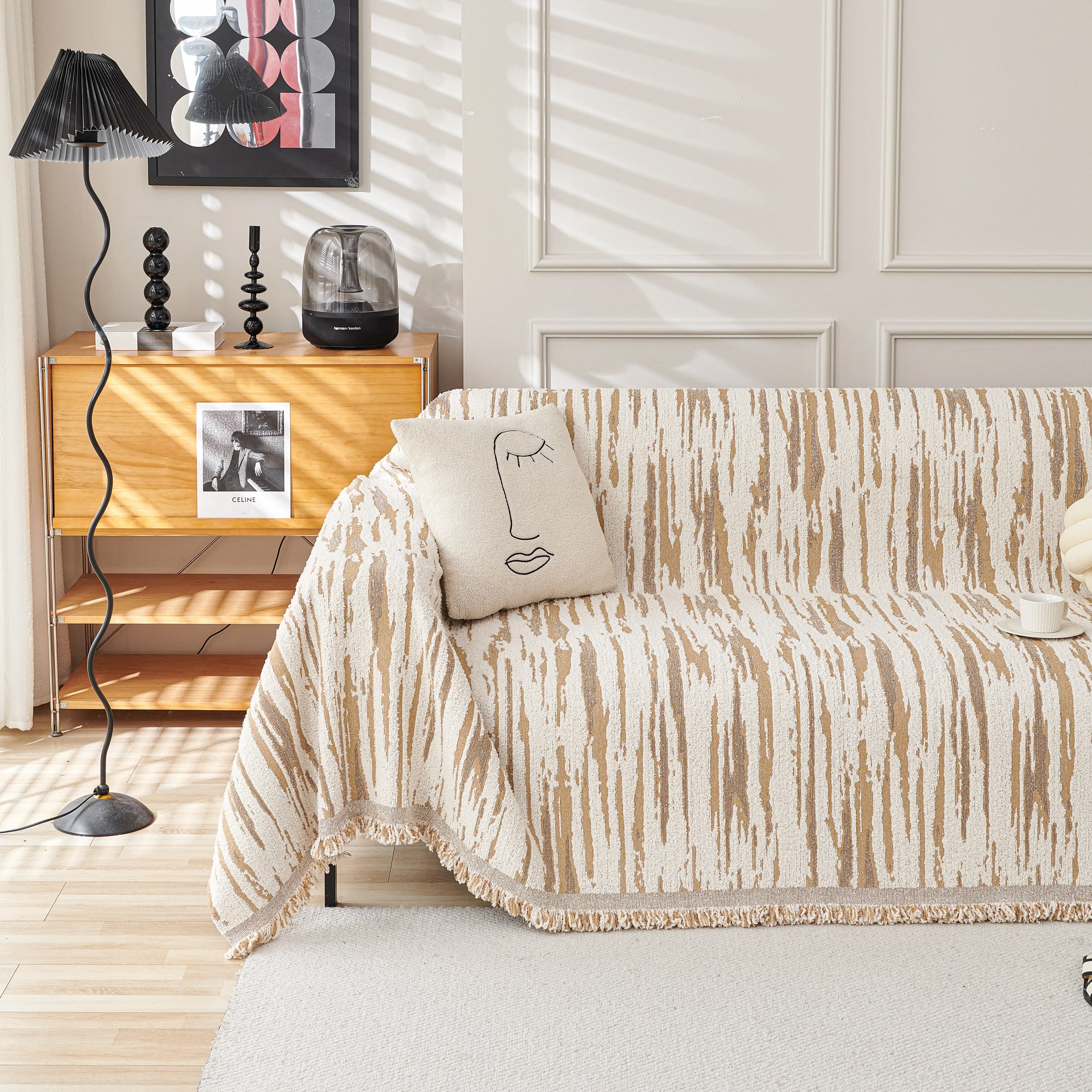 Reversible Sofa Throw Blanket, Couch Cover Sofa Slipcover for Most Shape Sofas - Image 17