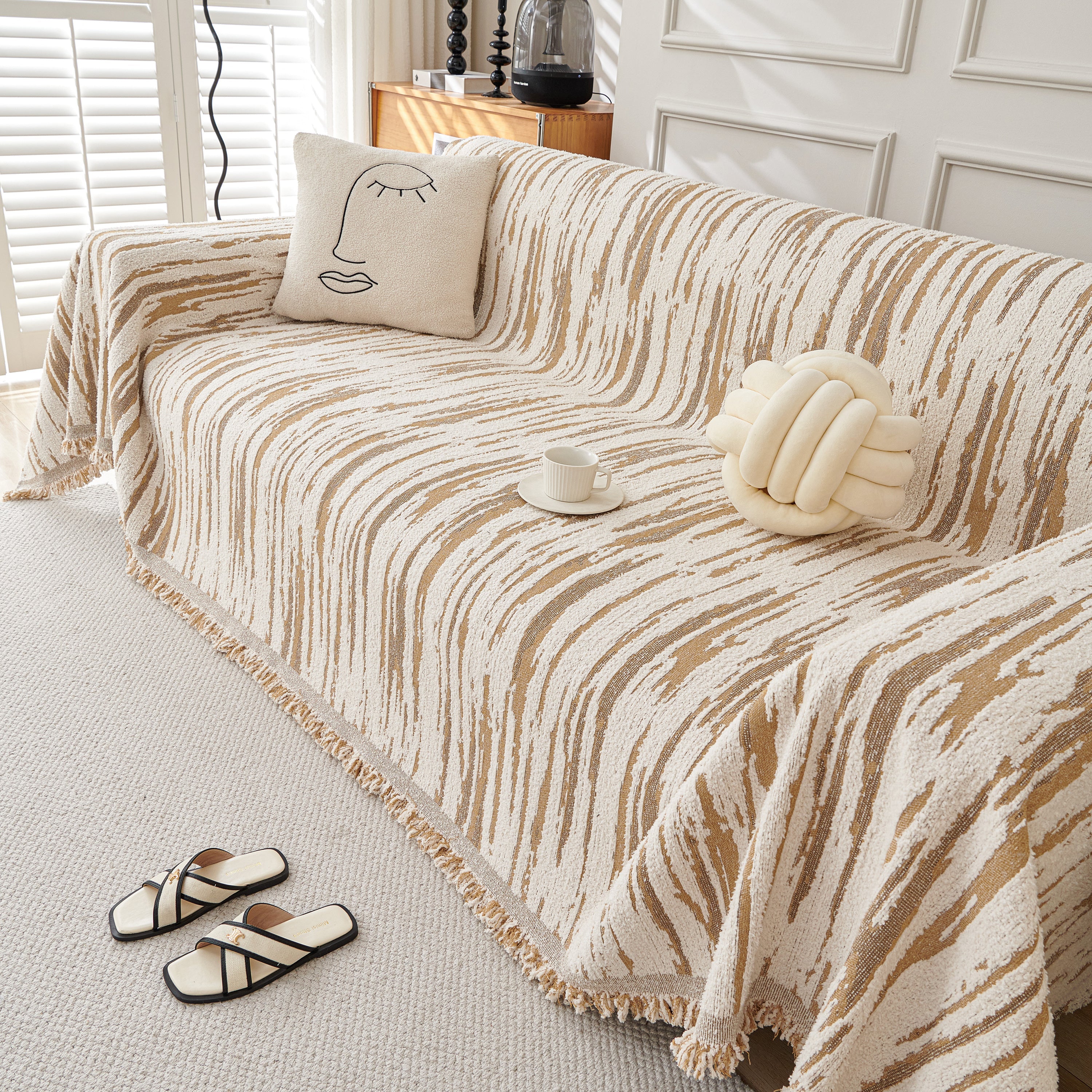 Reversible Sofa Throw Blanket, Couch Cover Sofa Slipcover for Most Shape Sofas - Image 19