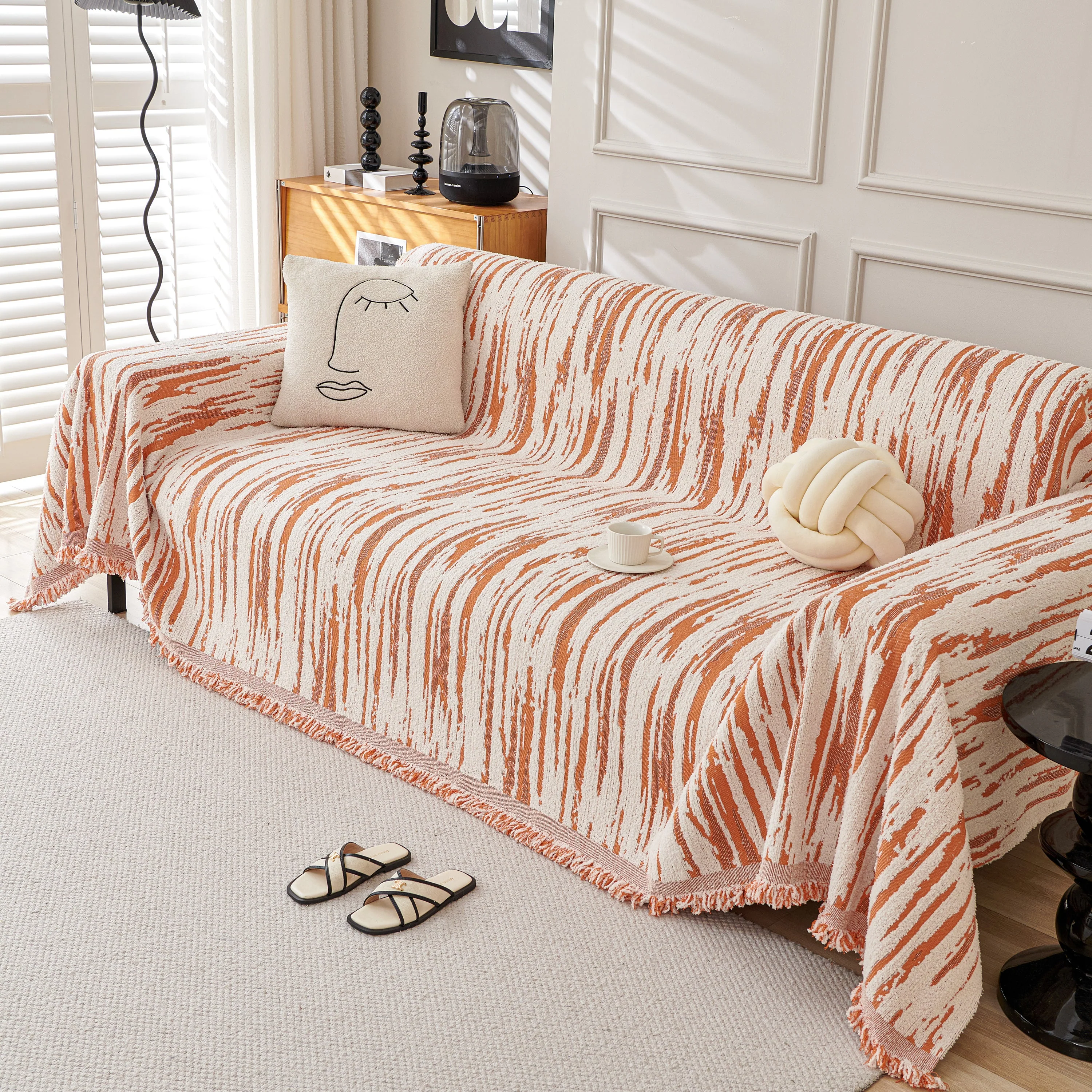Reversible Sofa Throw Blanket, Couch Cover Sofa Slipcover for Most Shape Sofas - Image 34