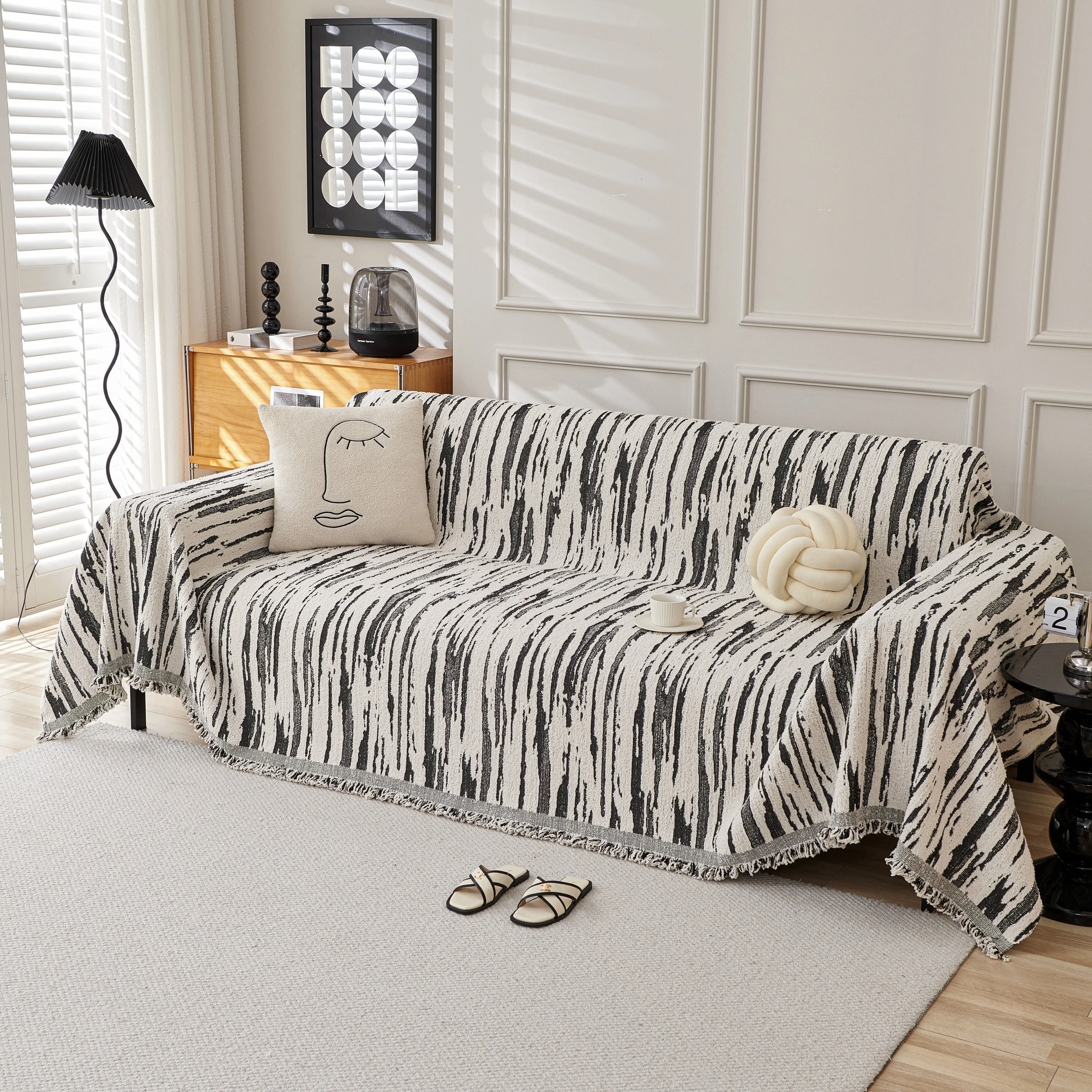 Reversible Sofa Throw Blanket, Couch Cover Sofa Slipcover for Most Shape Sofas - Image 37