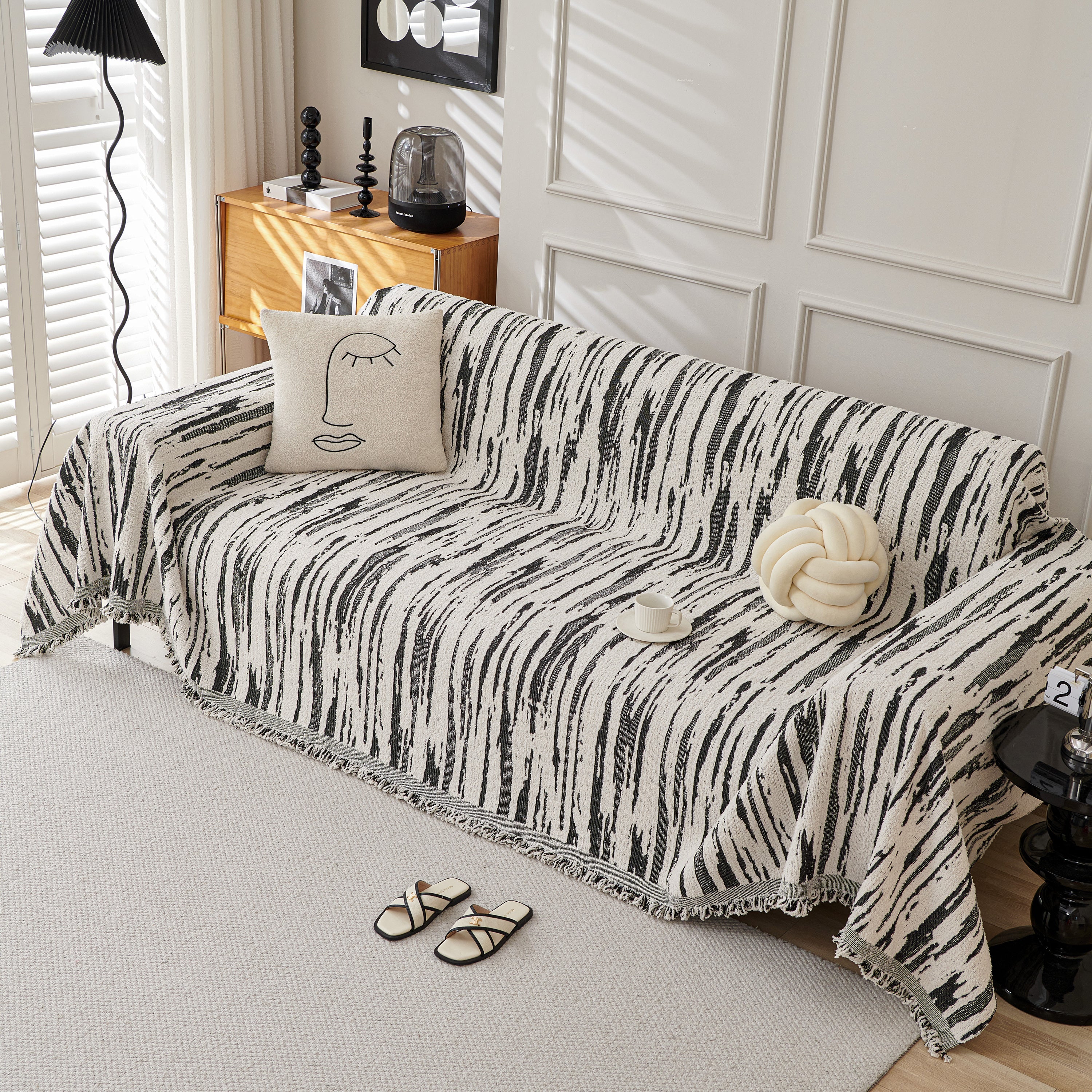 Reversible Sofa Throw Blanket, Couch Cover Sofa Slipcover for Most Shape Sofas - Image 38