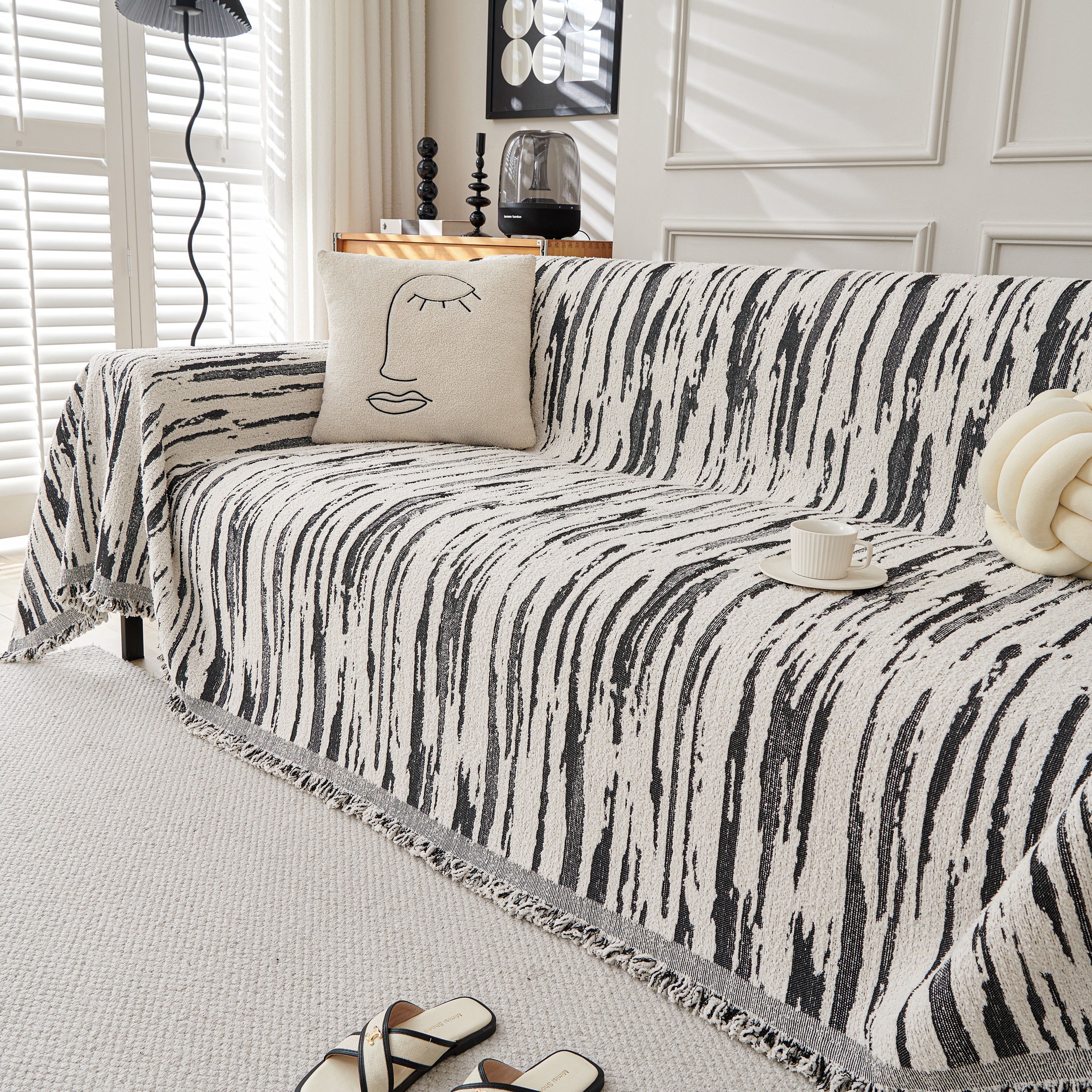 Reversible Sofa Throw Blanket, Couch Cover Sofa Slipcover for Most Shape Sofas - Image 53