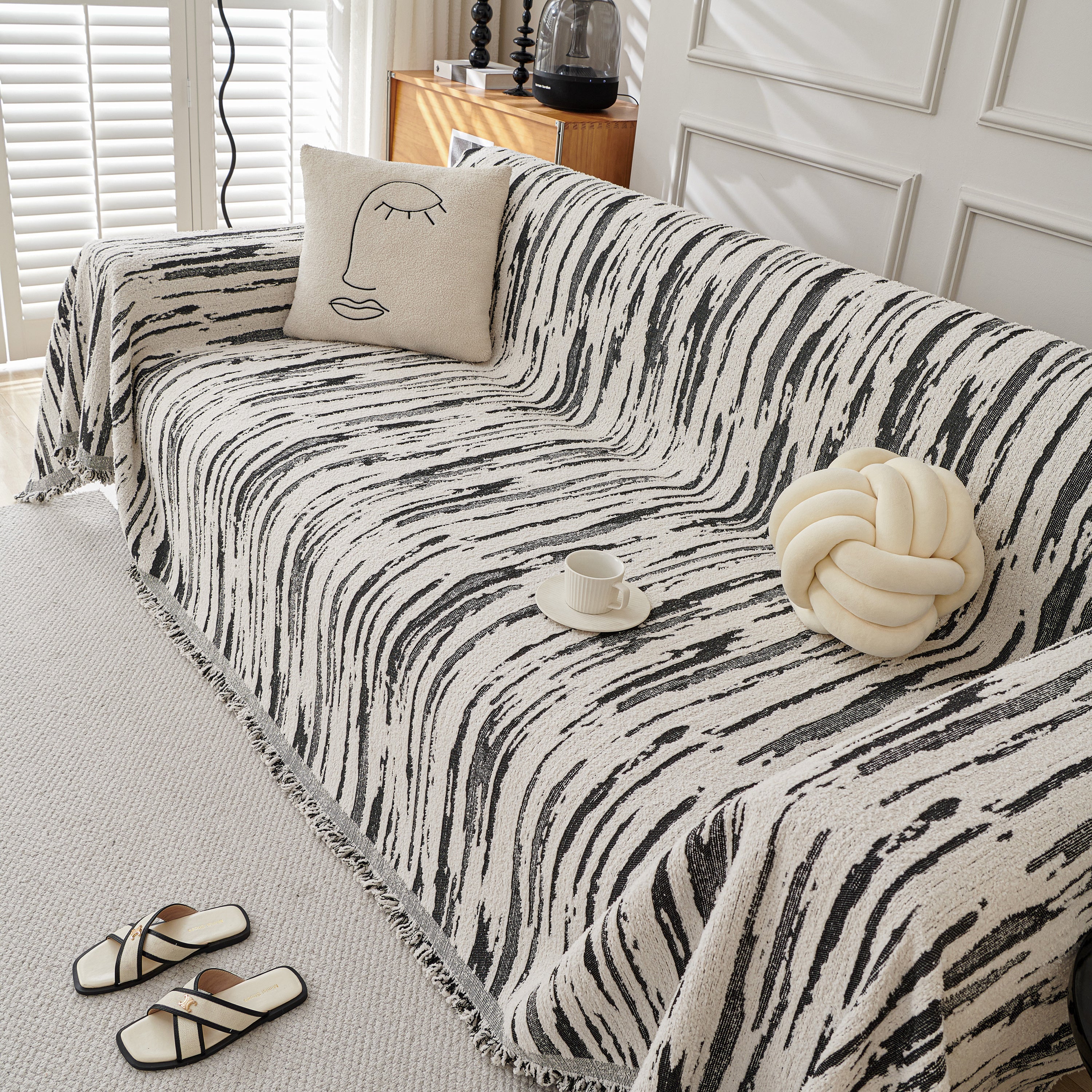 Reversible Sofa Throw Blanket, Couch Cover Sofa Slipcover for Most Shape Sofas - Image 54