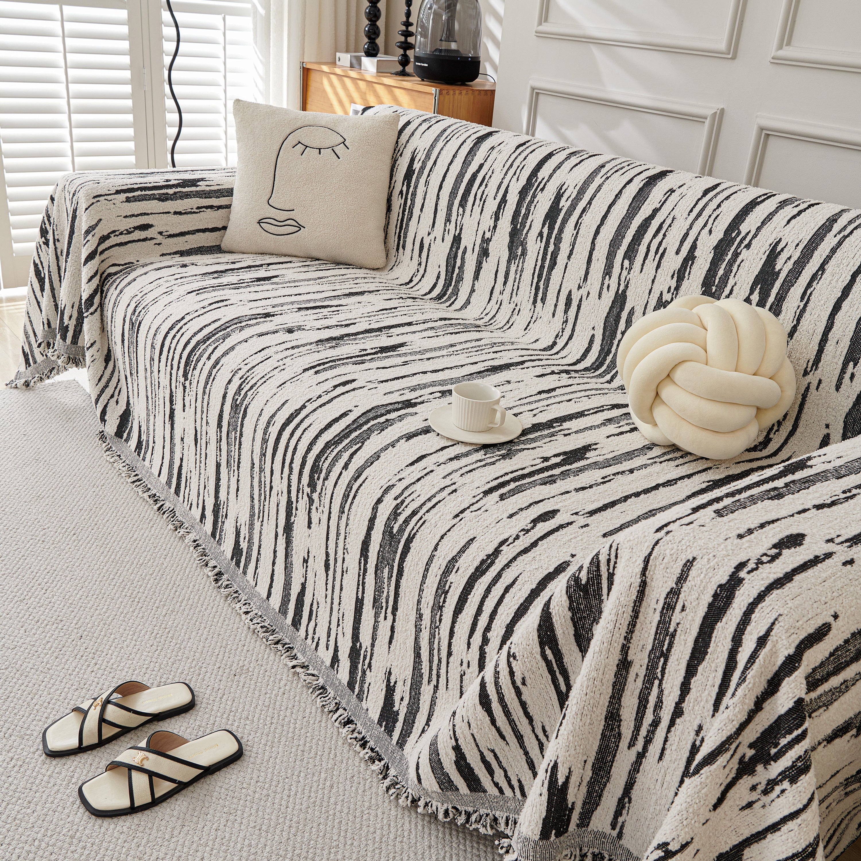 Reversible Sofa Throw Blanket, Couch Cover Sofa Slipcover for Most Shape Sofas - Image 55