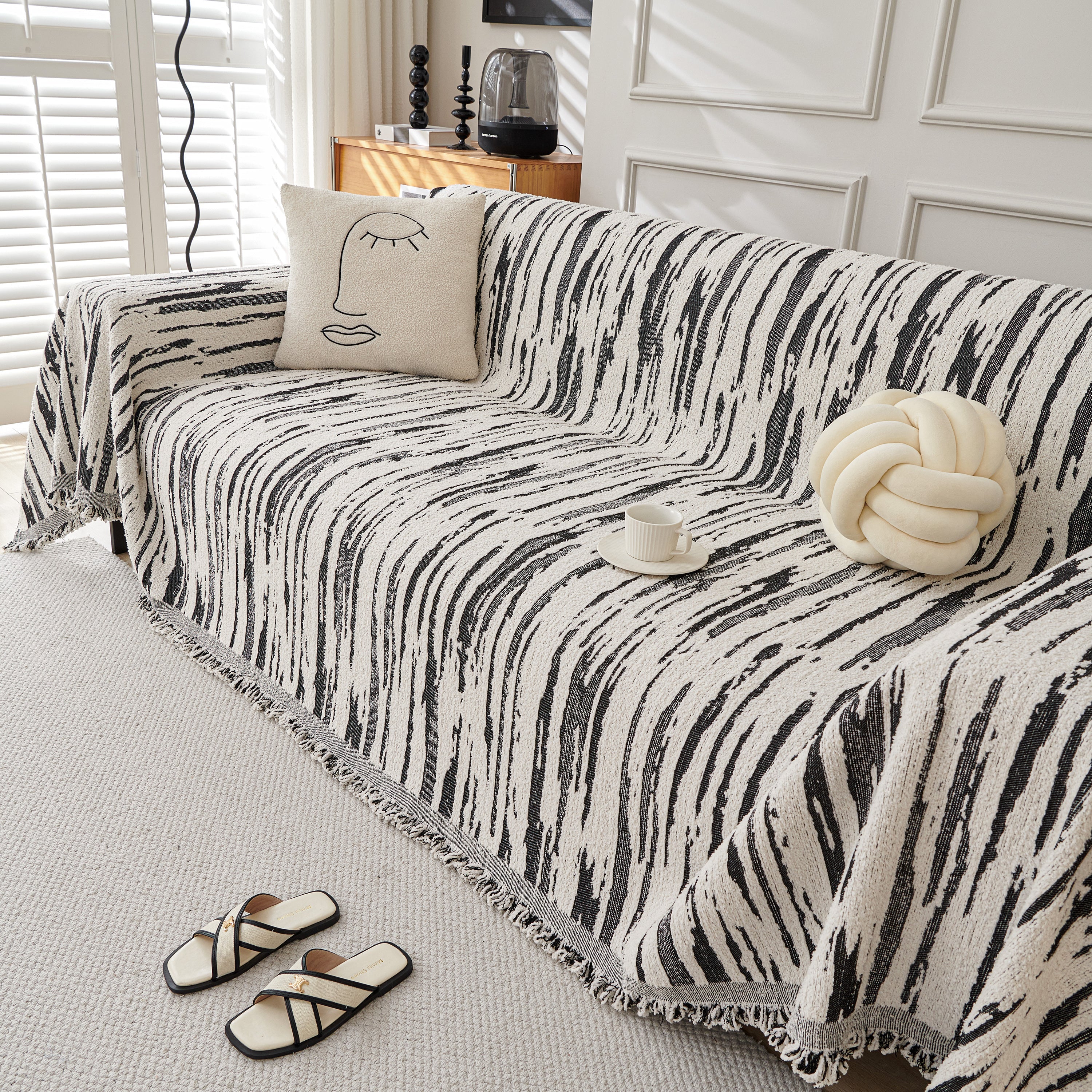 Reversible Sofa Throw Blanket, Couch Cover Sofa Slipcover for Most Shape Sofas - Image 56