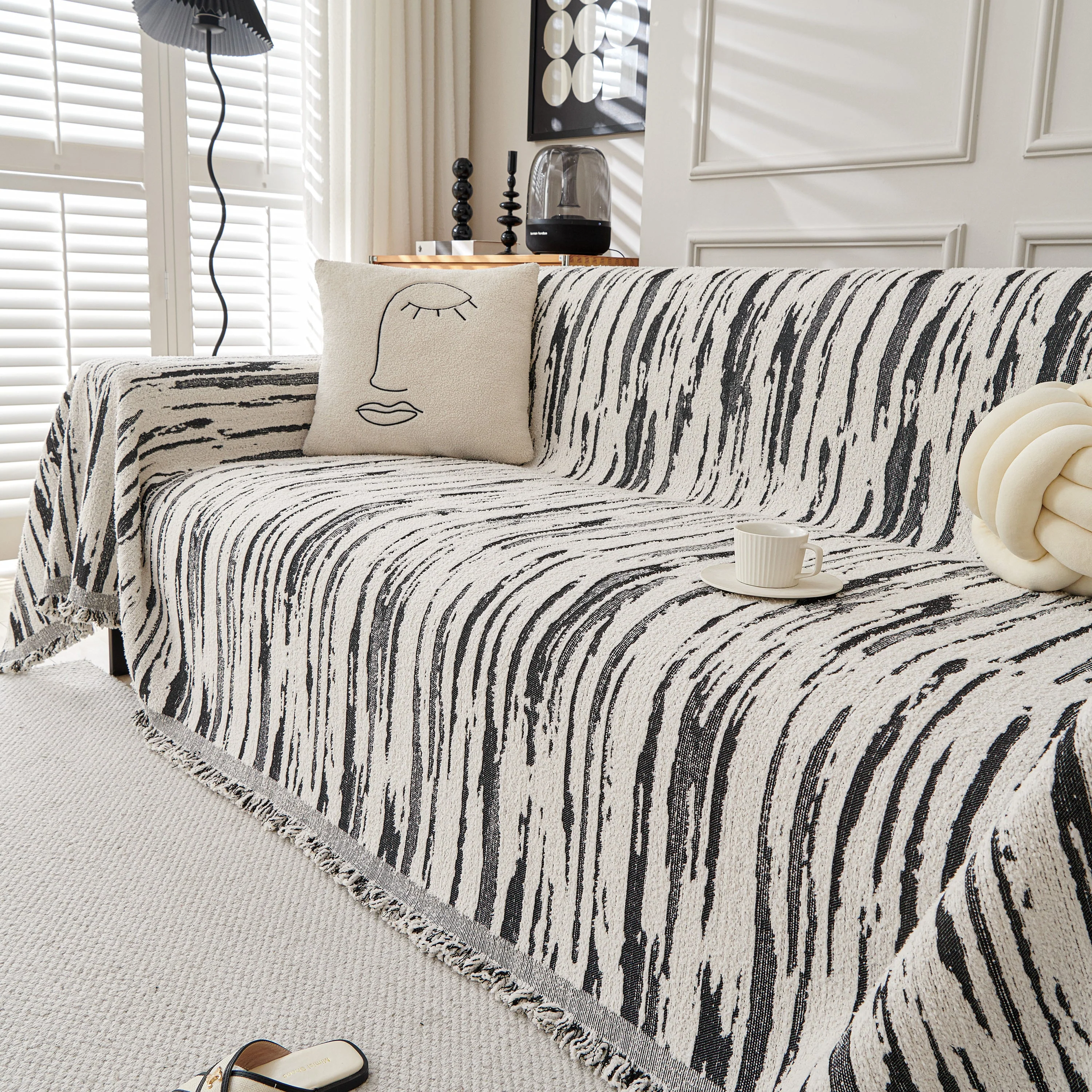 Reversible Sofa Throw Blanket, Couch Cover Sofa Slipcover for Most Shape Sofas - Image 58