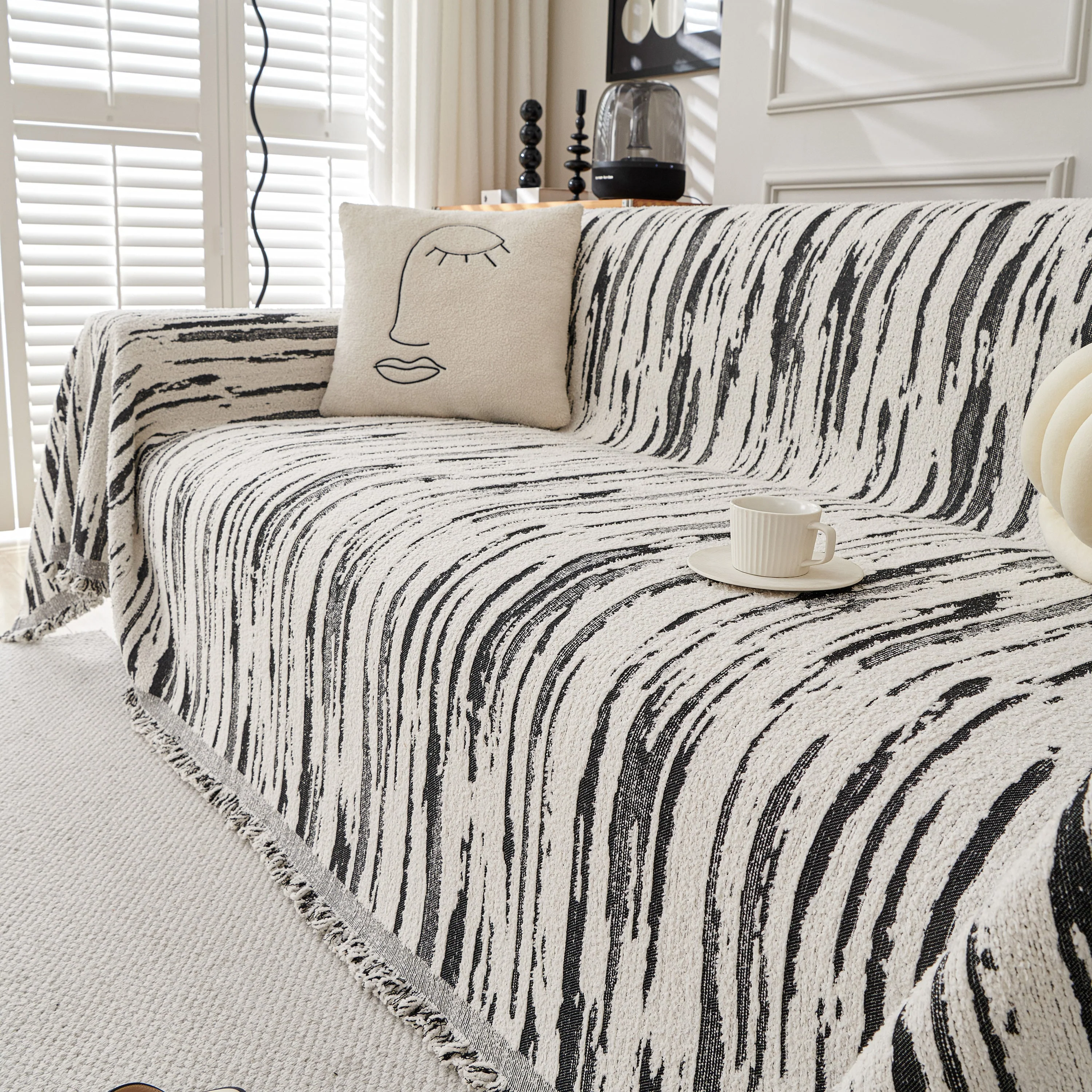Reversible Sofa Throw Blanket, Couch Cover Sofa Slipcover for Most Shape Sofas - Image 59