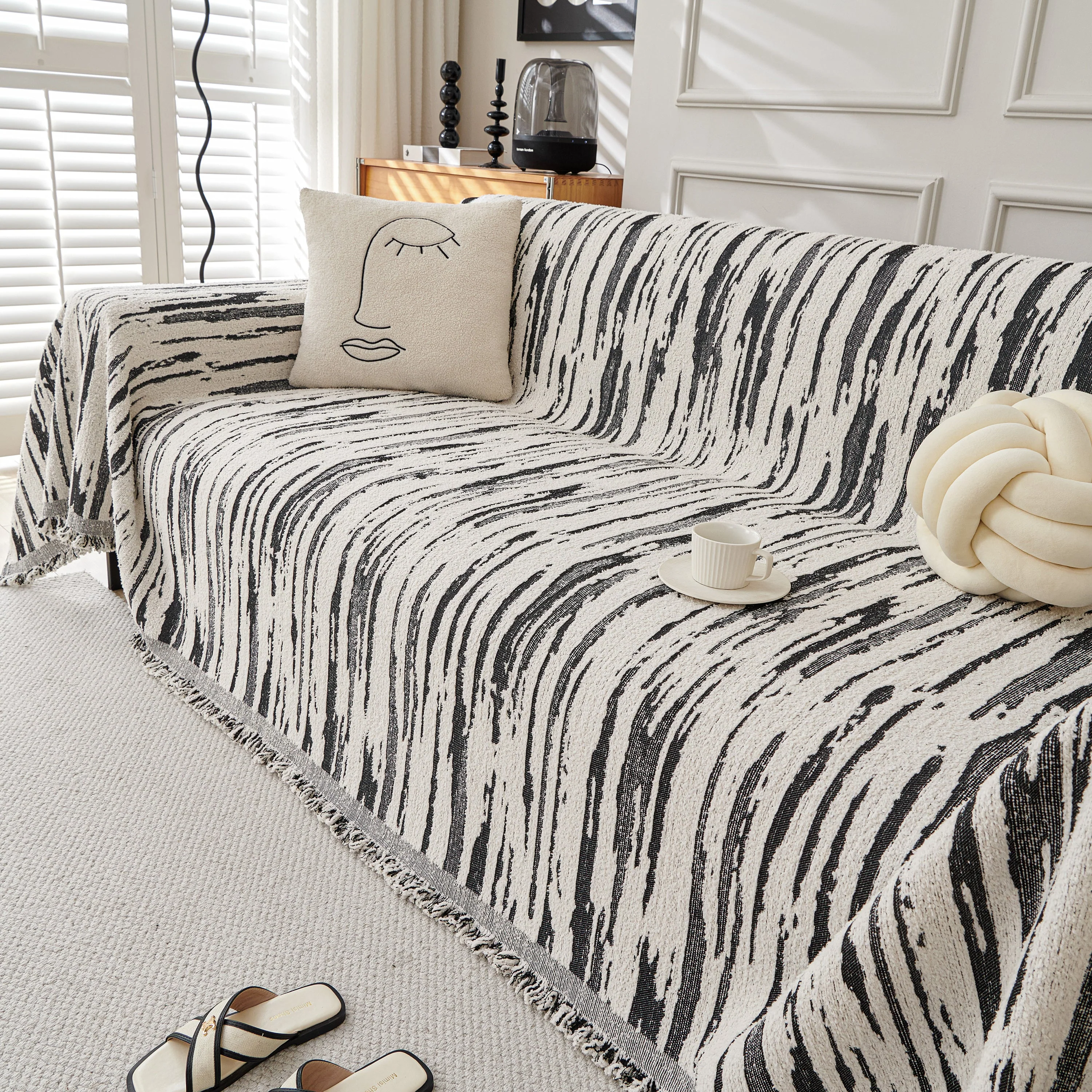 Reversible Sofa Throw Blanket, Couch Cover Sofa Slipcover for Most Shape Sofas - Image 60