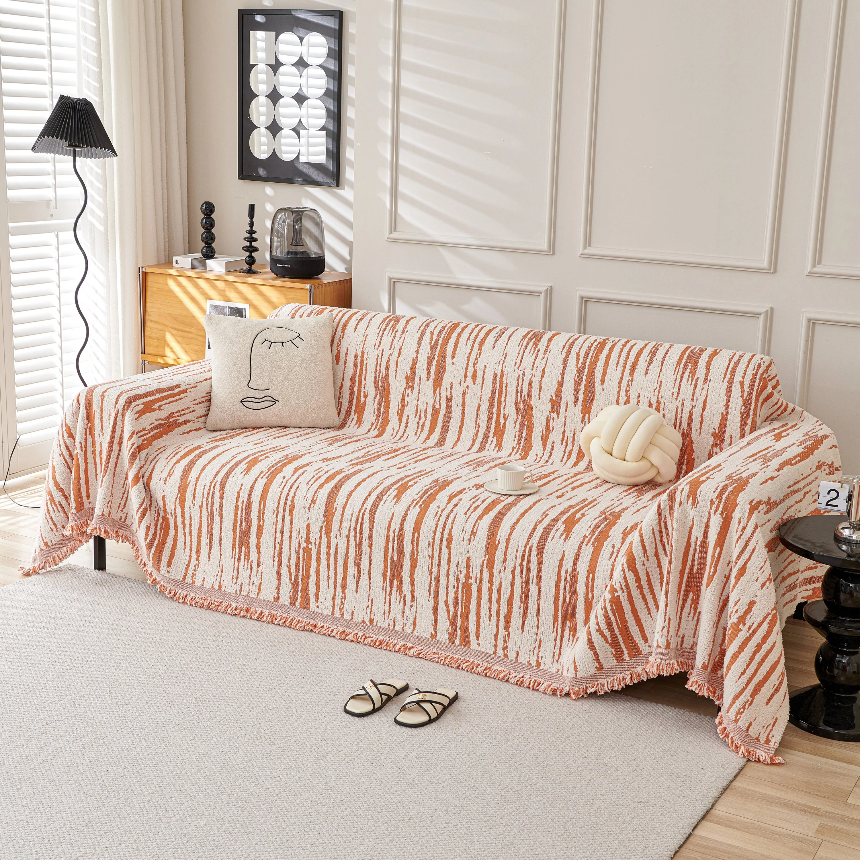 Reversible Sofa Throw Blanket, Couch Cover Sofa Slipcover for Most Shape Sofas - Image 67