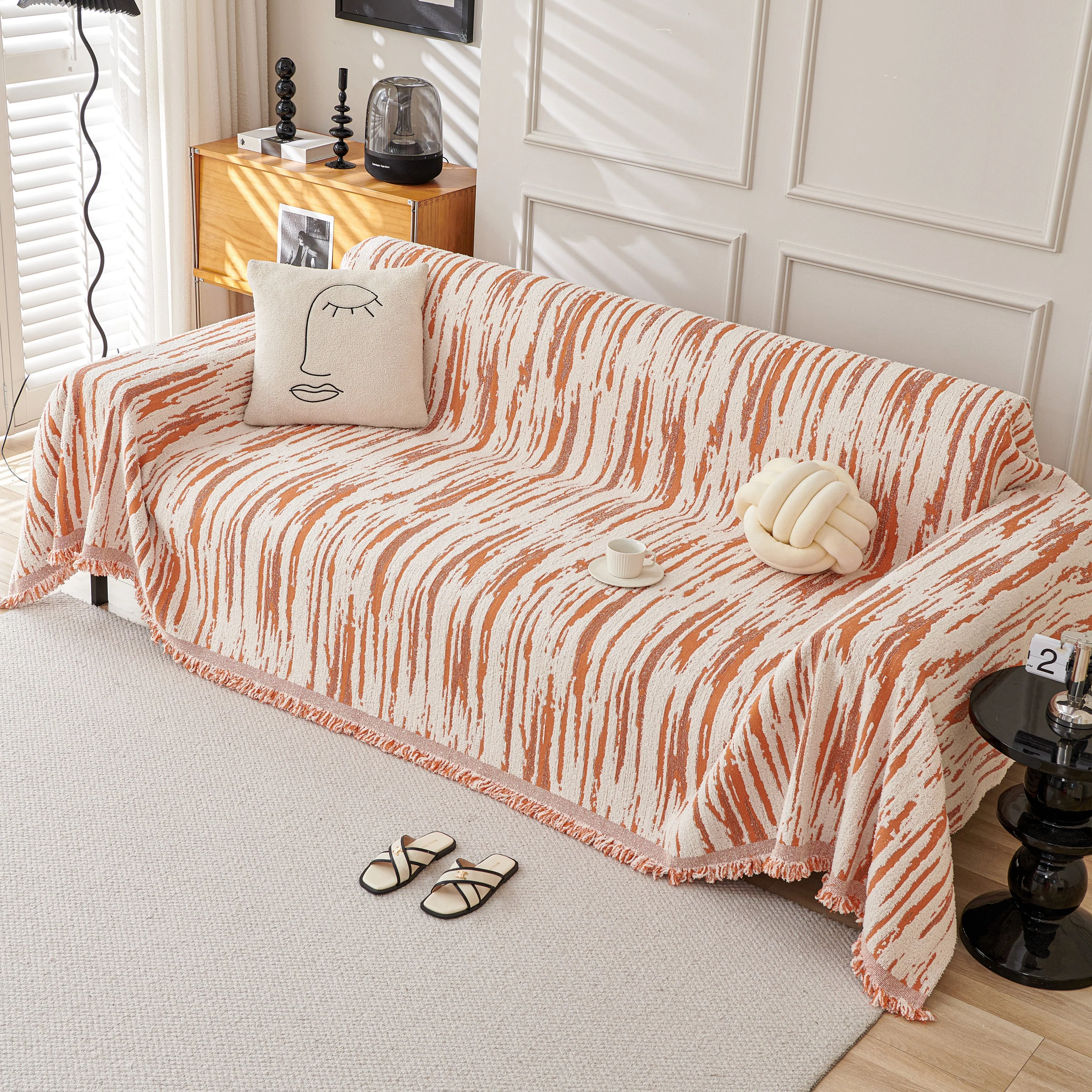 Reversible Sofa Throw Blanket, Couch Cover Sofa Slipcover for Most Shape Sofas - Image 68