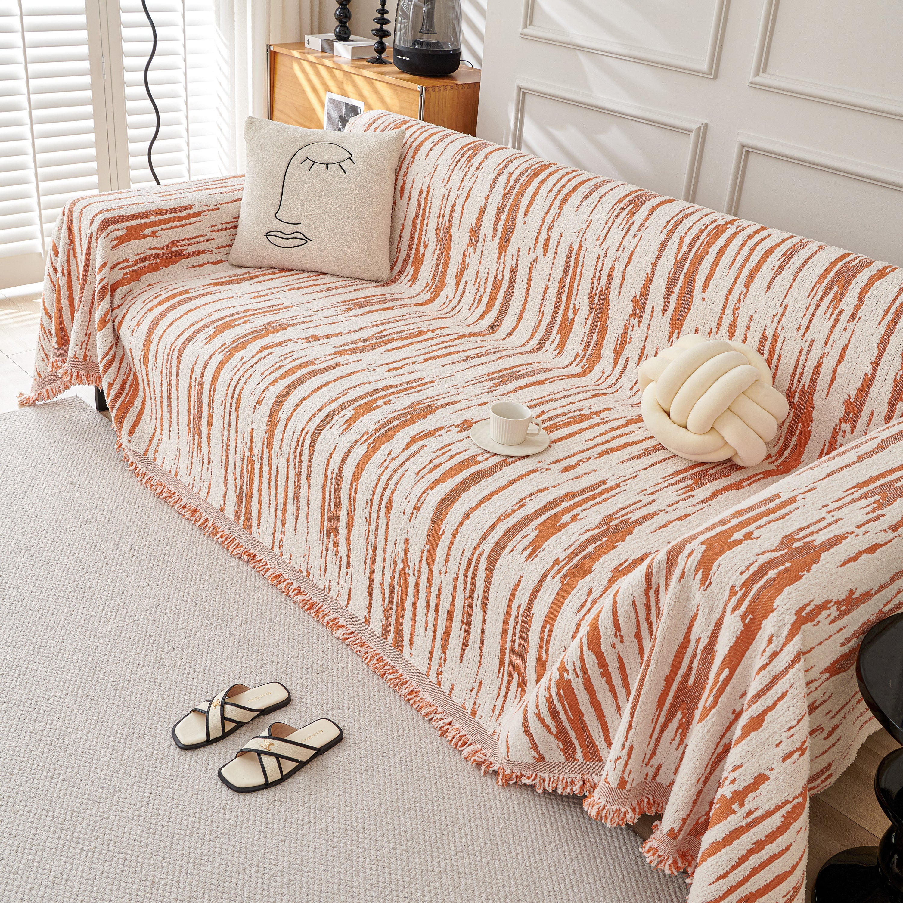Reversible Sofa Throw Blanket, Couch Cover Sofa Slipcover for Most Shape Sofas - Image 70