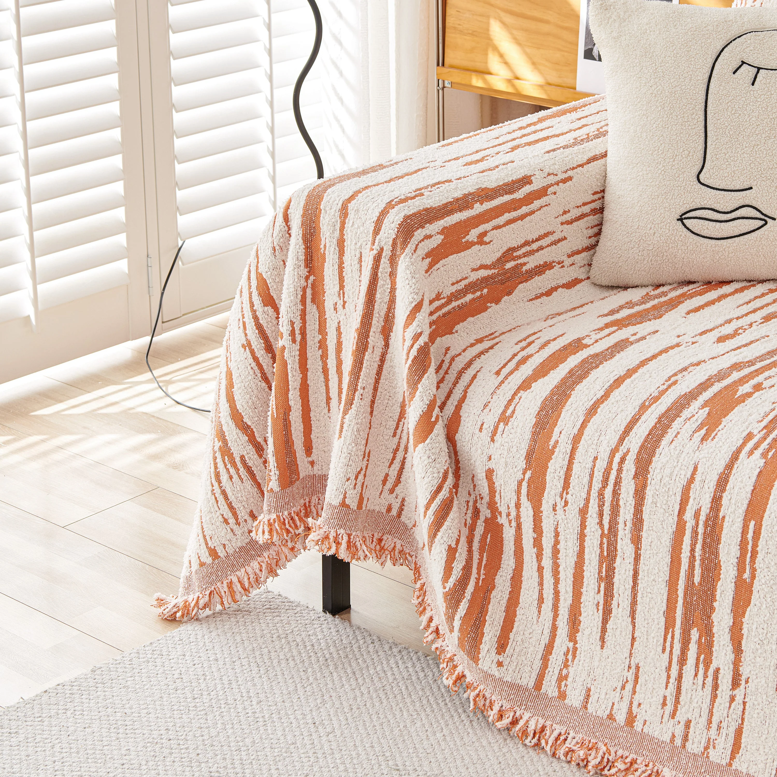 Reversible Sofa Throw Blanket, Couch Cover Sofa Slipcover for Most Shape Sofas - Image 75