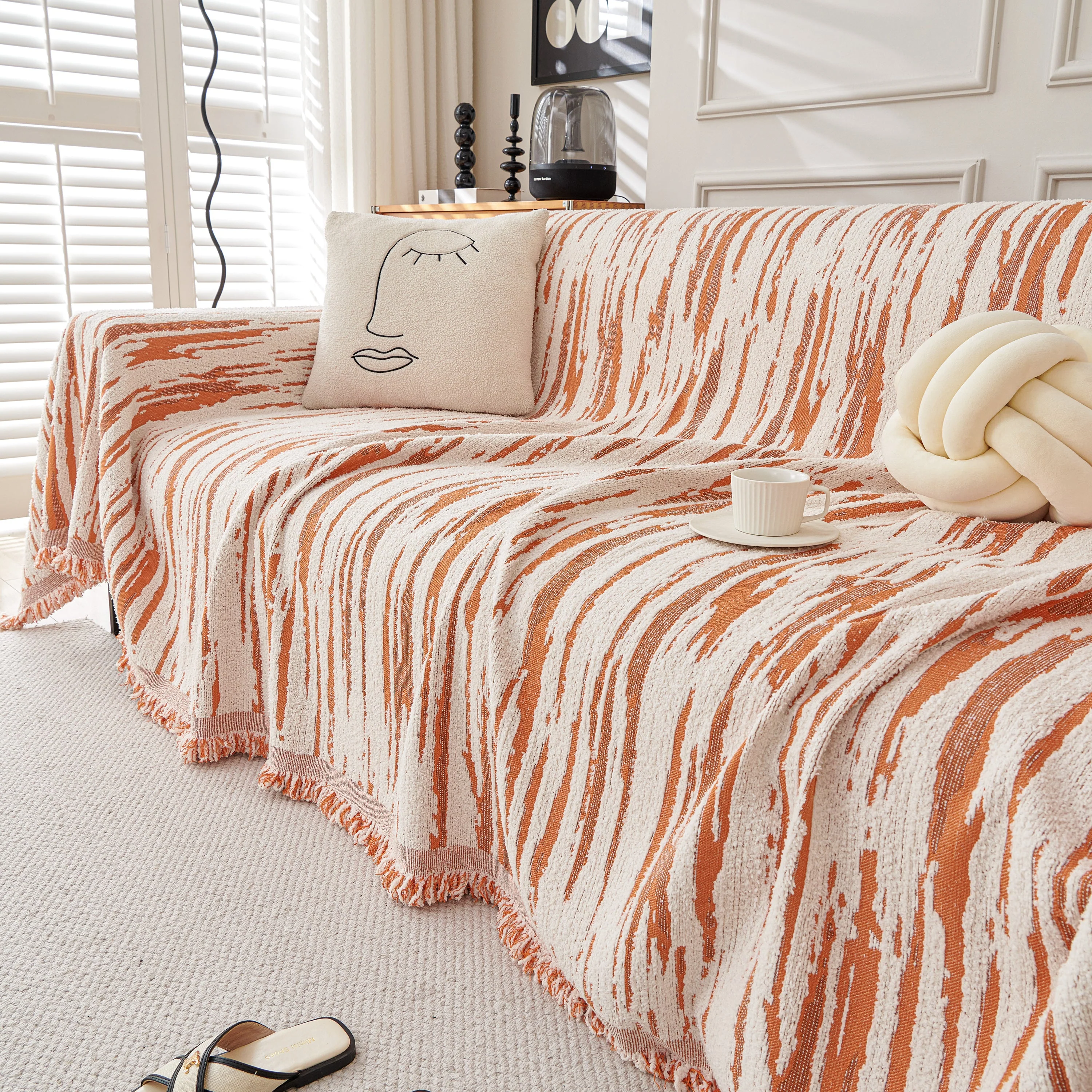 Reversible Sofa Throw Blanket, Couch Cover Sofa Slipcover for Most Shape Sofas - Image 78