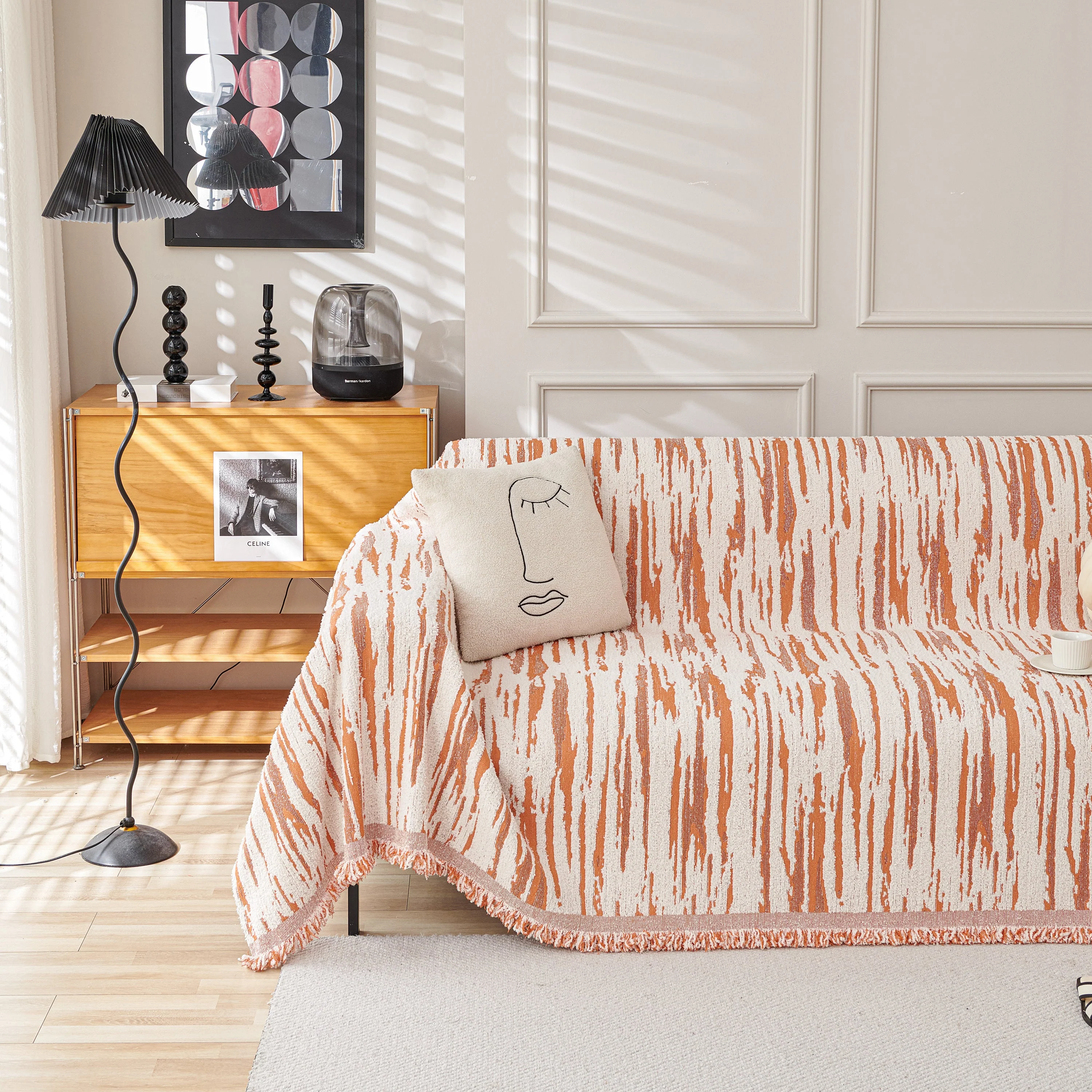 Reversible Sofa Throw Blanket, Couch Cover Sofa Slipcover for Most Shape Sofas - Image 81