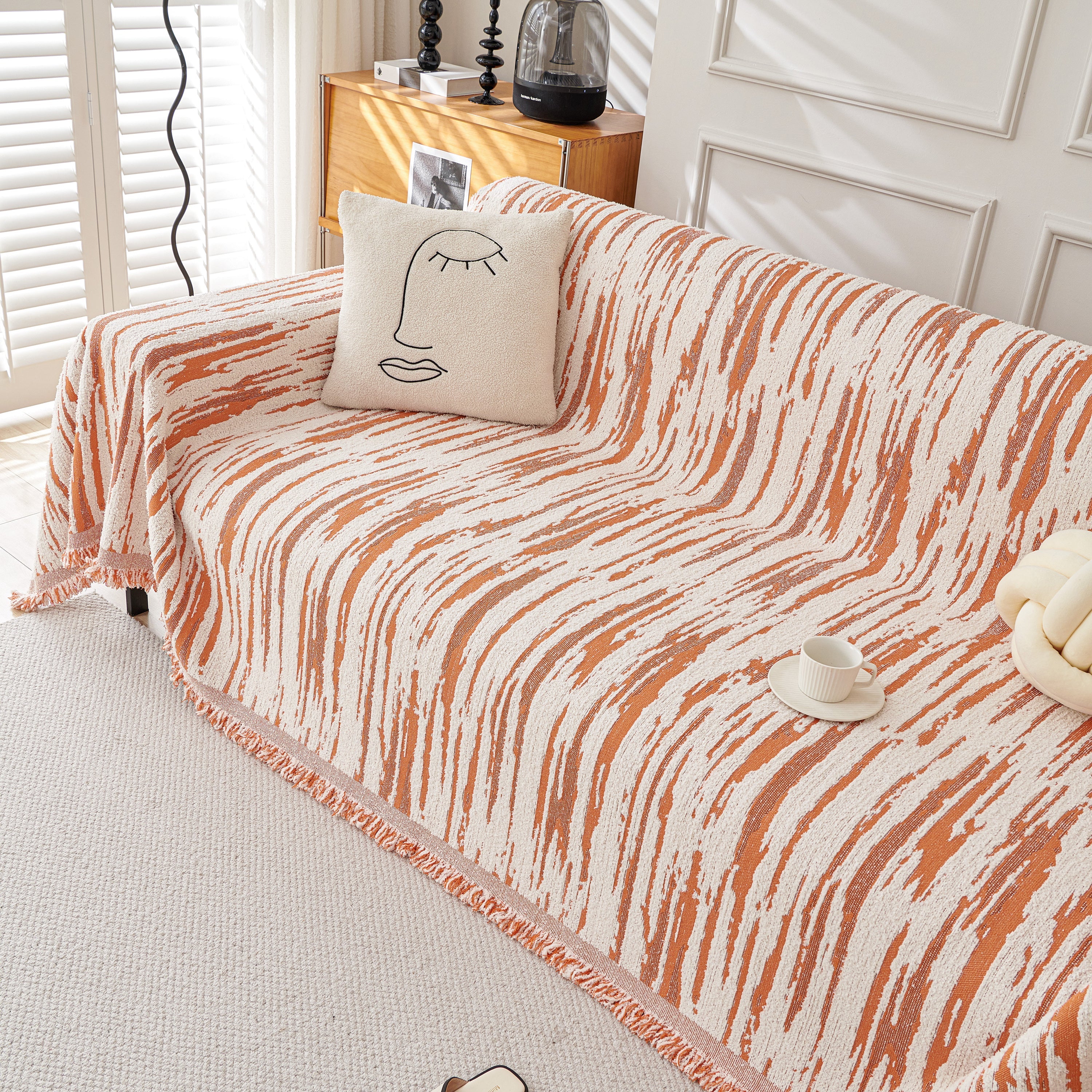 Reversible Sofa Throw Blanket, Couch Cover Sofa Slipcover for Most Shape Sofas - Image 82