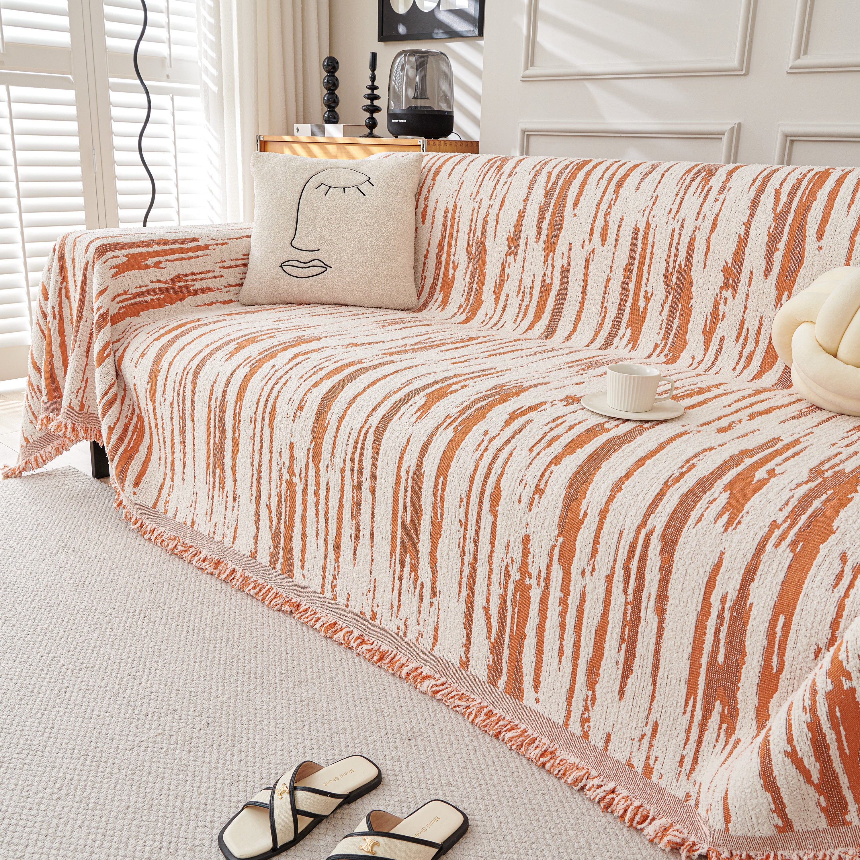 Reversible Sofa Throw Blanket, Couch Cover Sofa Slipcover for Most Shape Sofas - Image 83