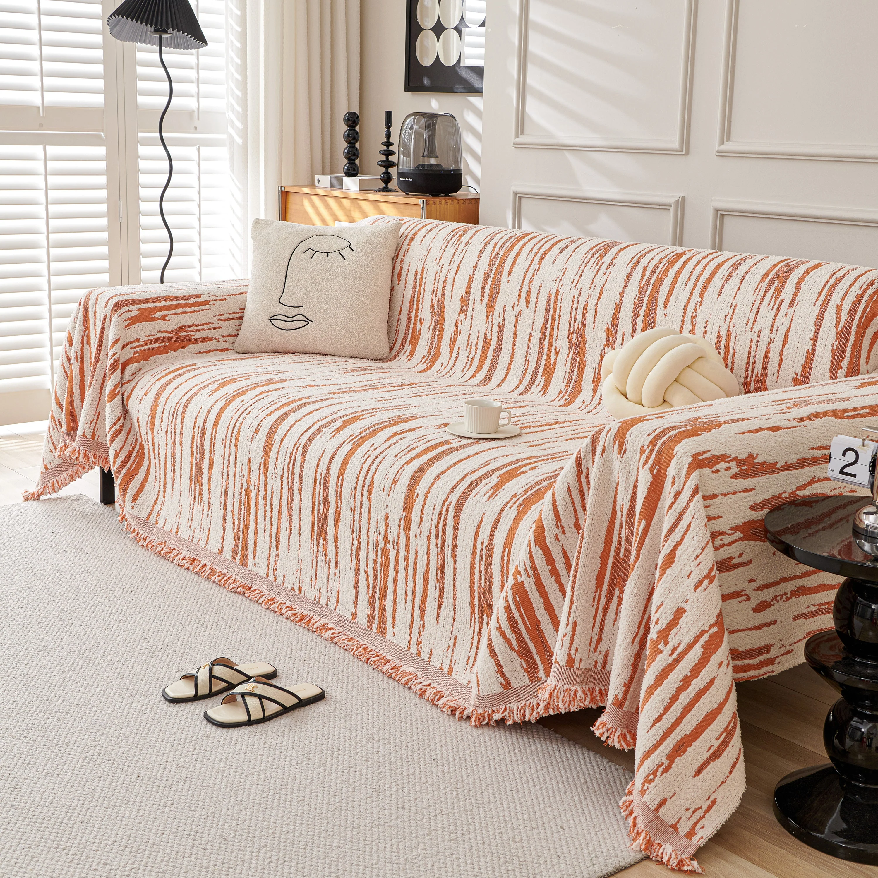 Reversible Sofa Throw Blanket, Couch Cover Sofa Slipcover for Most Shape Sofas - Image 84