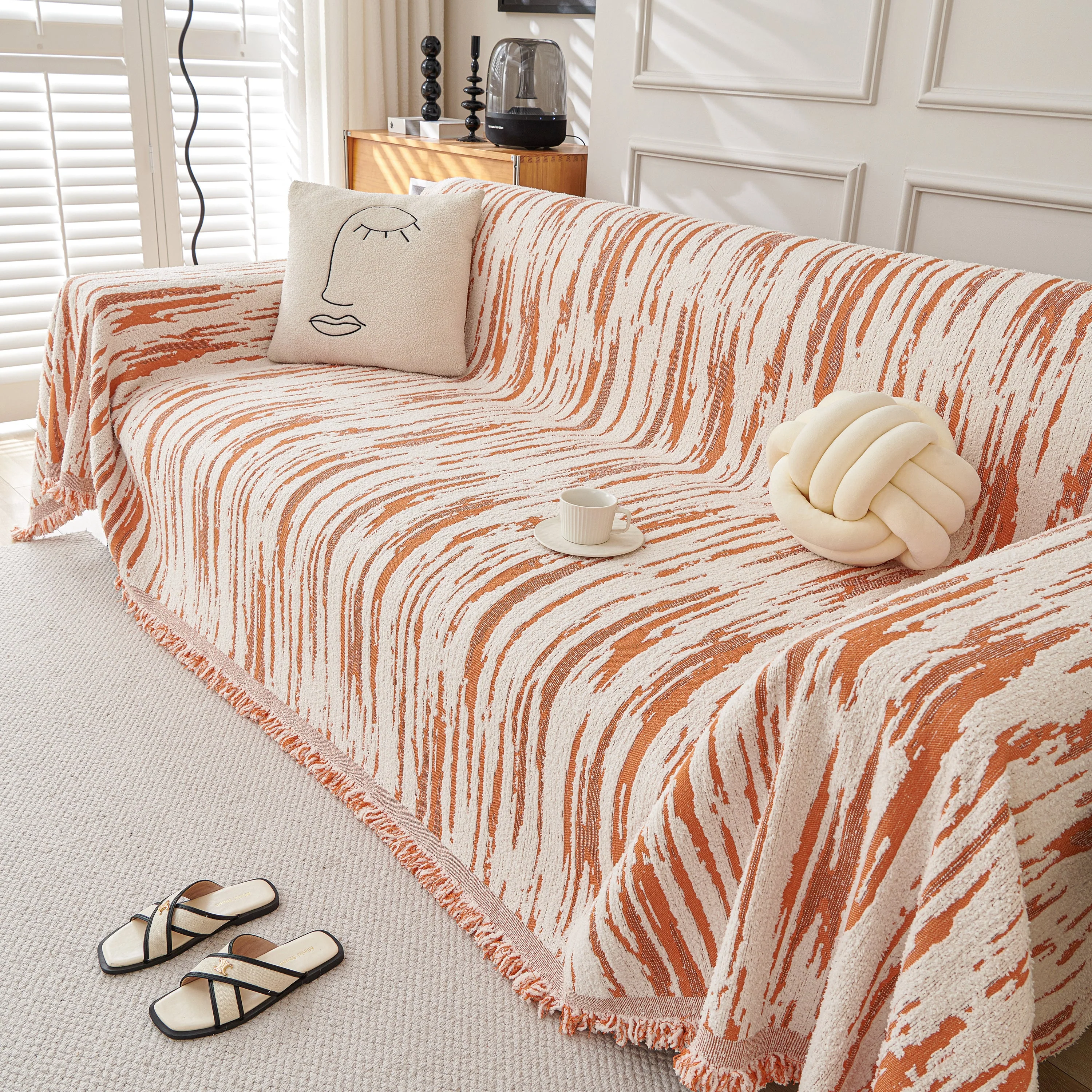 Reversible Sofa Throw Blanket, Couch Cover Sofa Slipcover for Most Shape Sofas - Image 87
