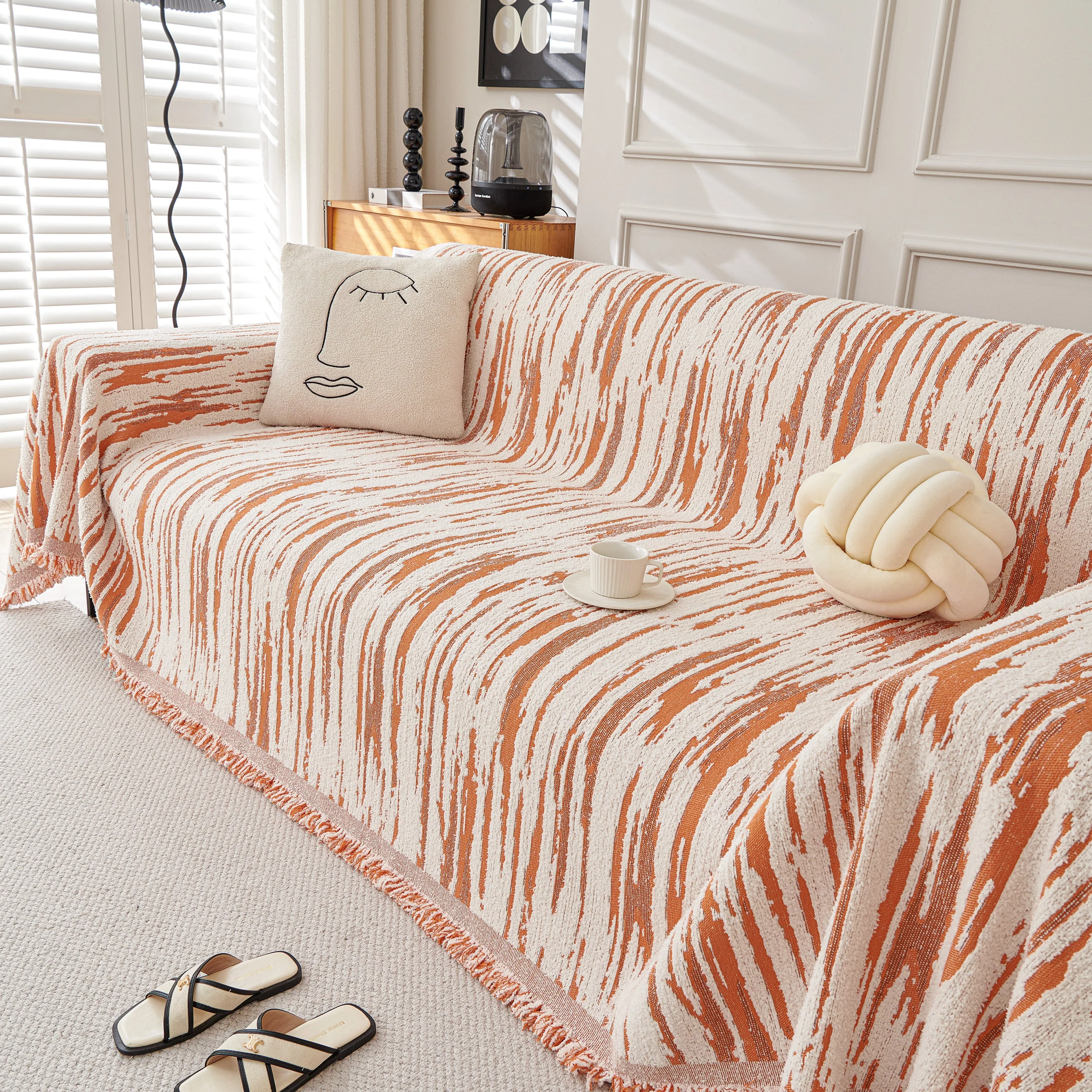 Reversible Sofa Throw Blanket, Couch Cover Sofa Slipcover for Most Shape Sofas - Image 88