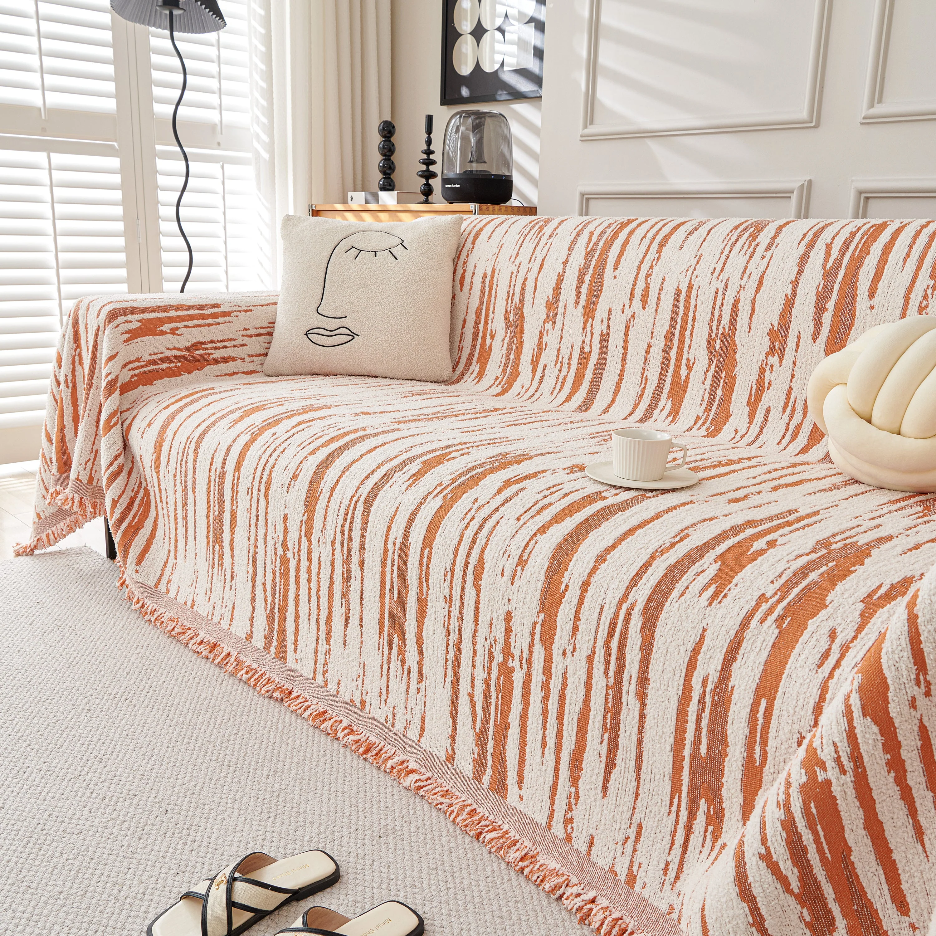 Reversible Sofa Throw Blanket, Couch Cover Sofa Slipcover for Most Shape Sofas - Image 89