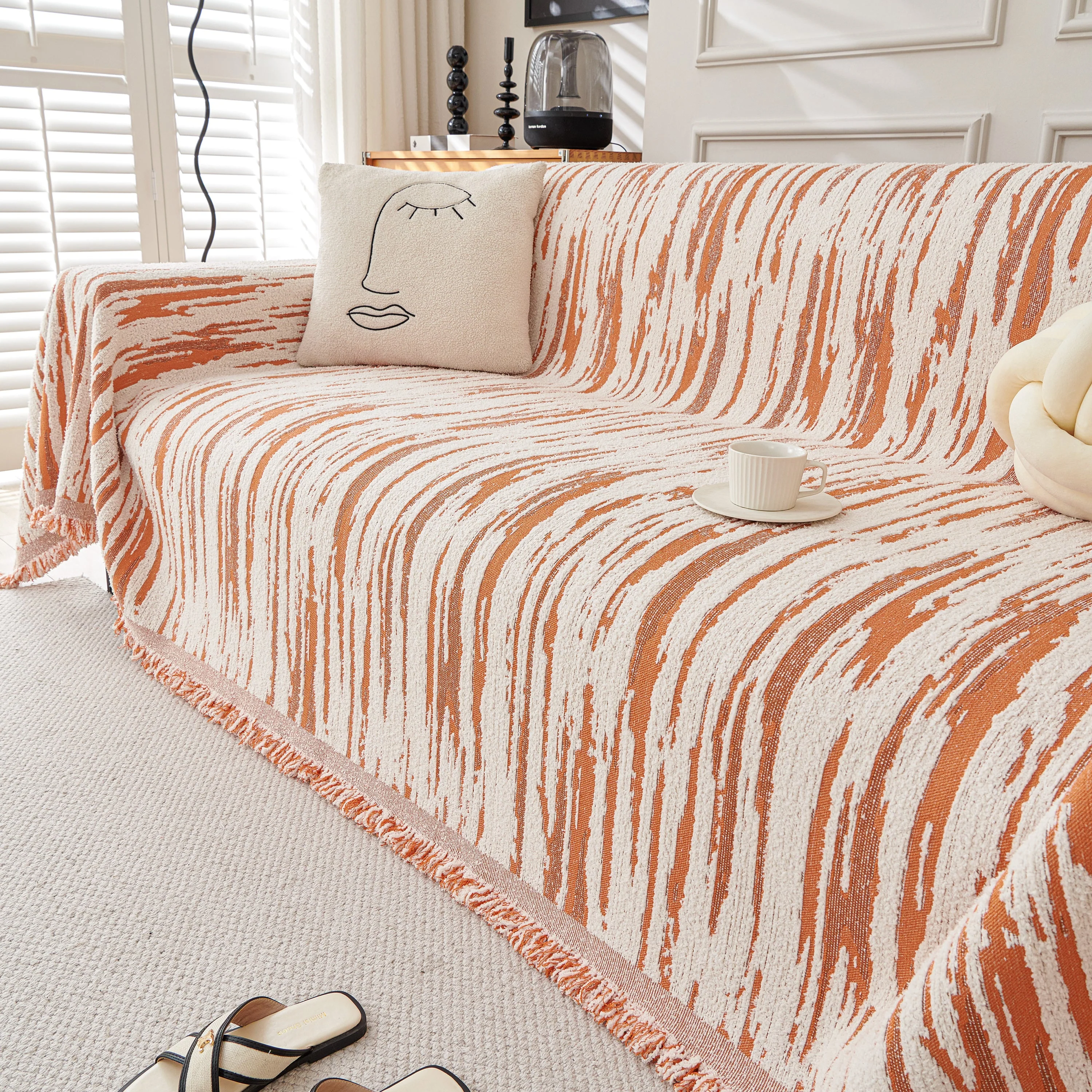 Reversible Sofa Throw Blanket, Couch Cover Sofa Slipcover for Most Shape Sofas - Image 91