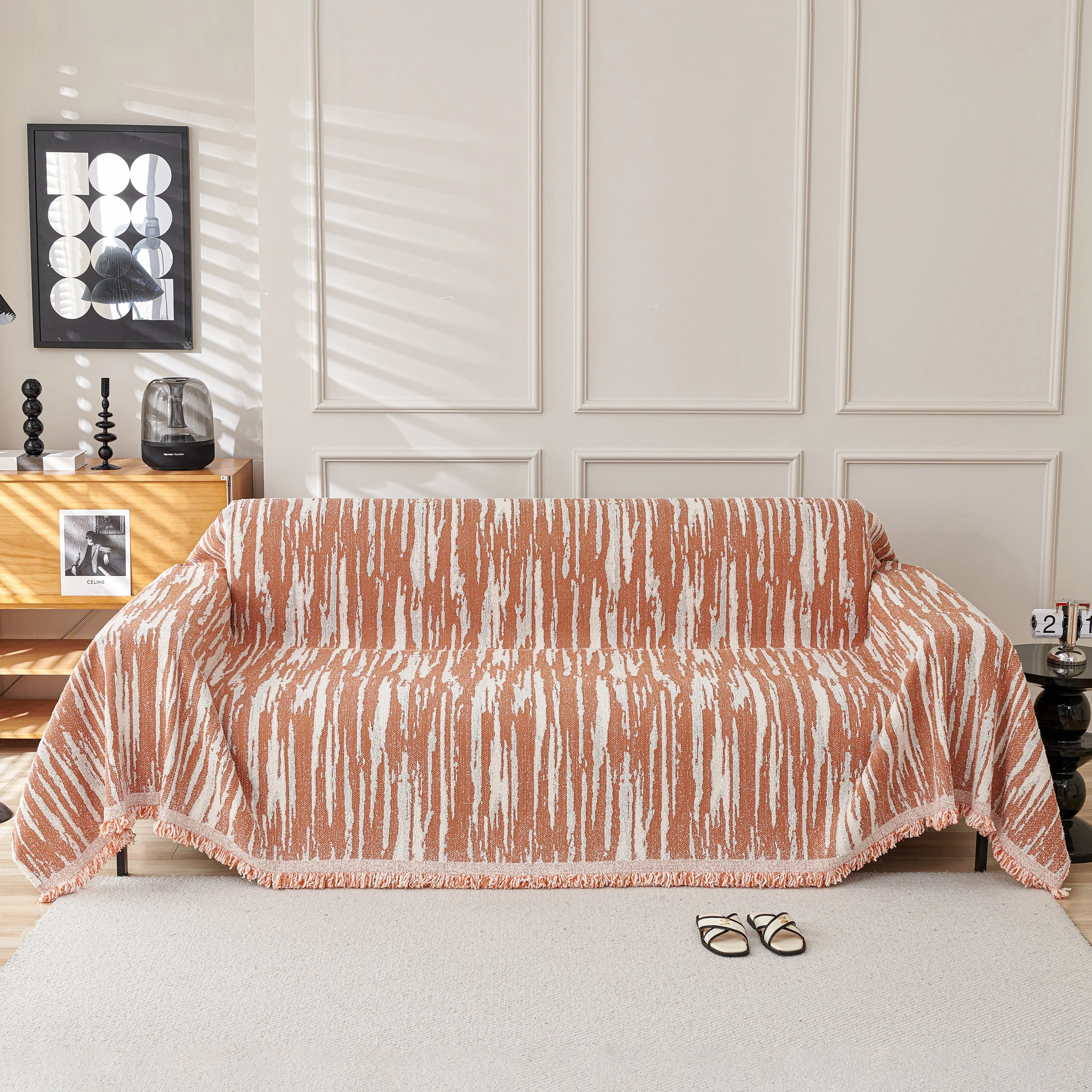 Reversible Sofa Throw Blanket, Couch Cover Sofa Slipcover for Most Shape Sofas - Image 96