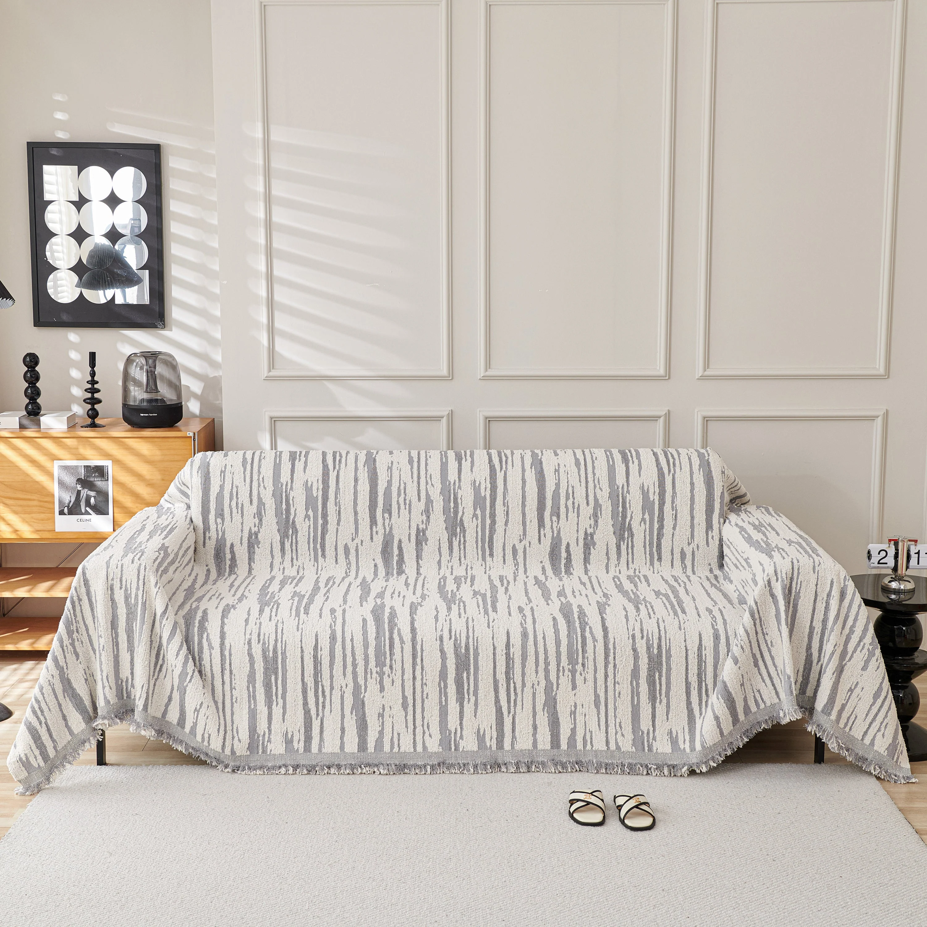 Reversible Sofa Throw Blanket, Couch Cover Sofa Slipcover for Most Shape Sofas - Image 97