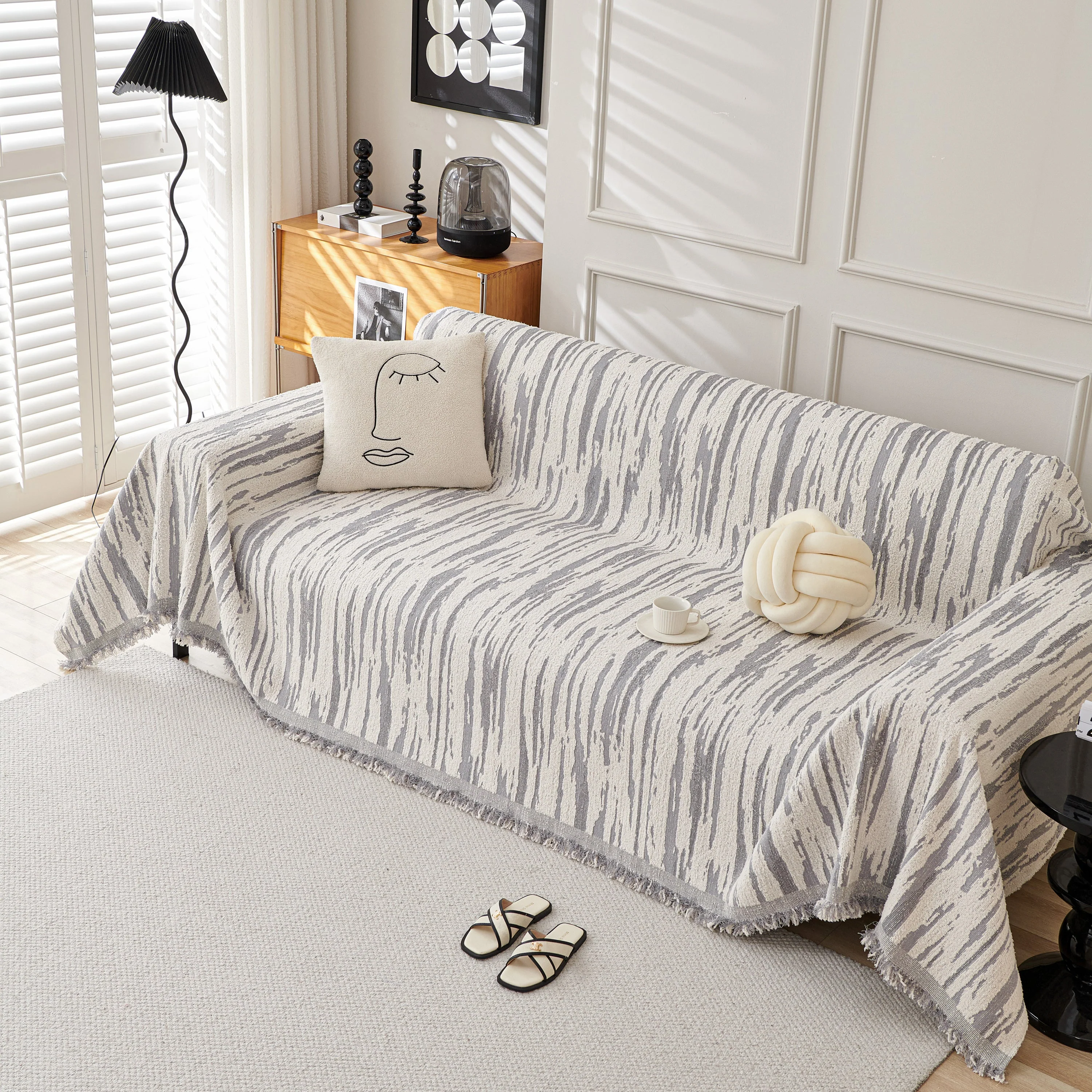 Reversible Sofa Throw Blanket, Couch Cover Sofa Slipcover for Most Shape Sofas - Image 99