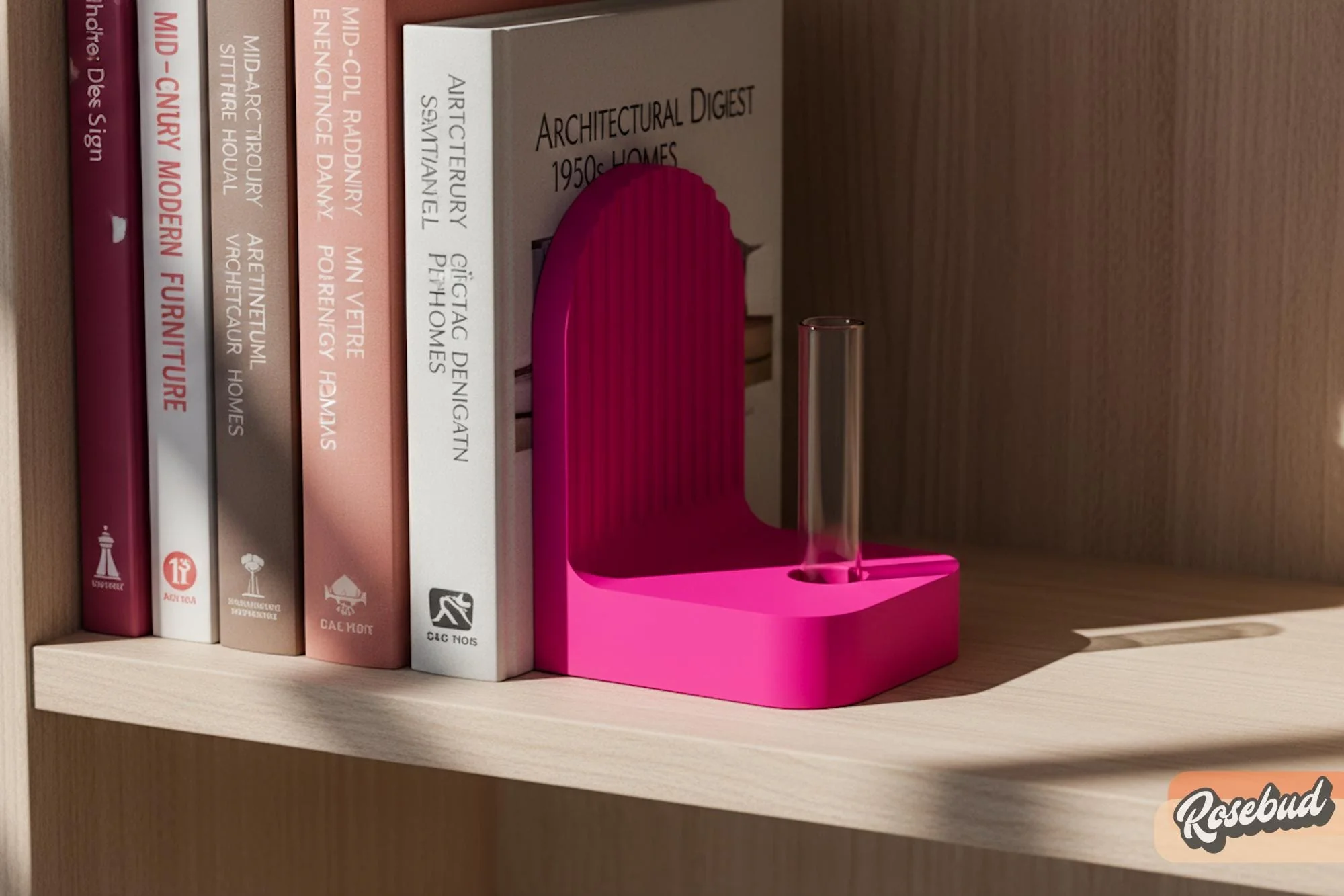 Ribbed Modern Bookend, Book Lover Gift, Bookshelf Decor, Book Club Gifts, Bookish Library Decor, Bookworm, Reading Challenge, Book Nook - Image 15