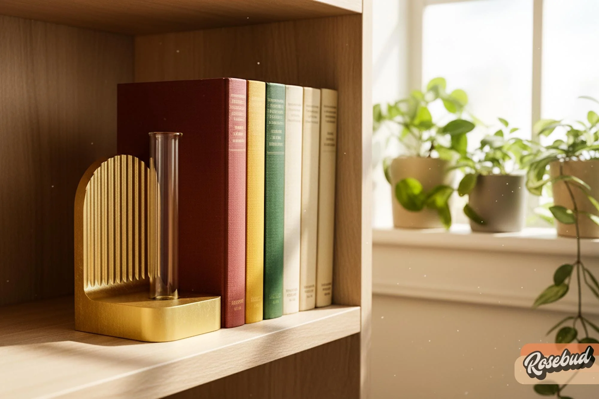Ribbed Modern Bookend, Book Lover Gift, Bookshelf Decor, Book Club Gifts, Bookish Library Decor, Bookworm, Reading Challenge, Book Nook - Image 3