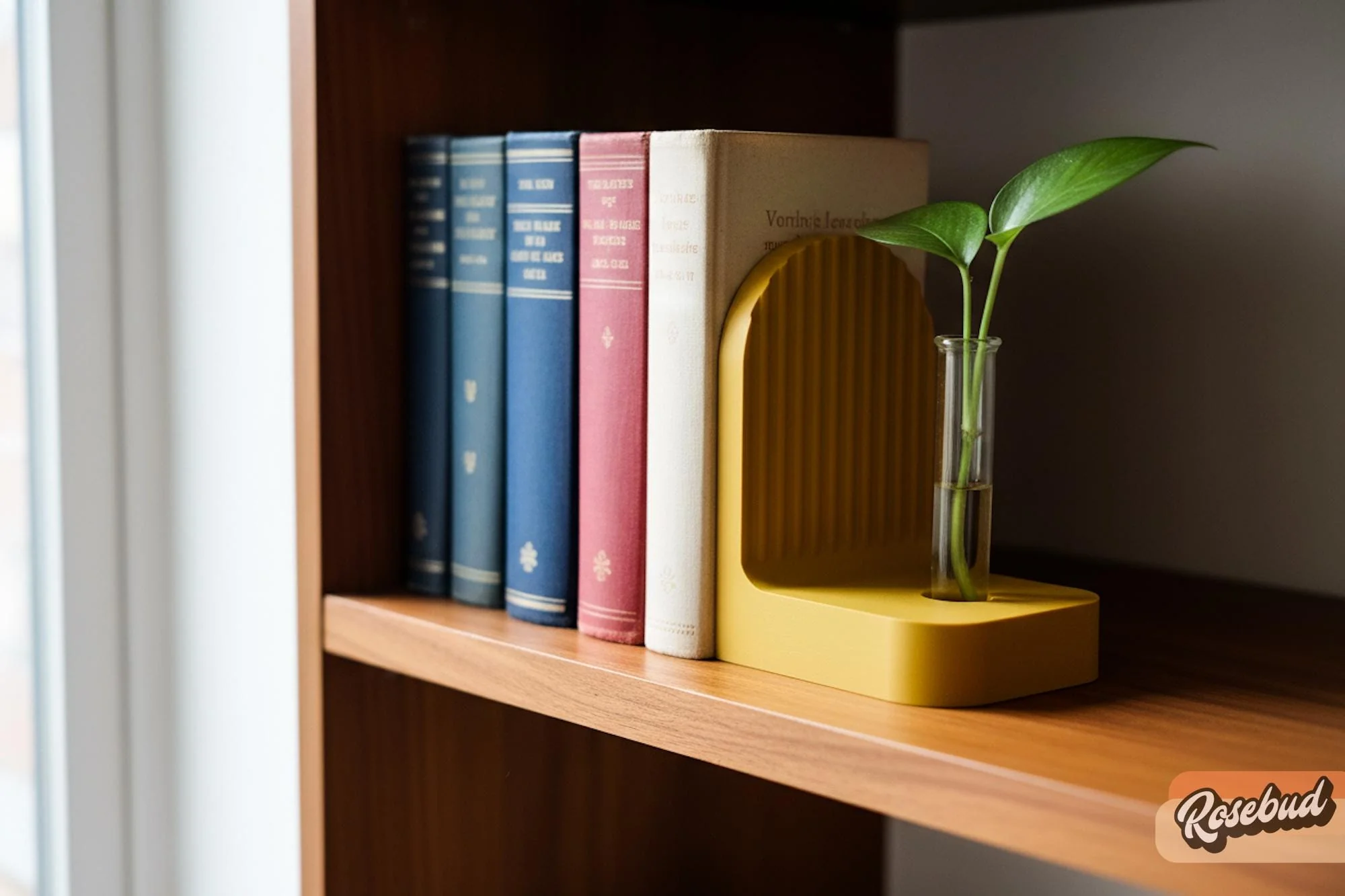 Ribbed Modern Bookend, Book Lover Gift, Bookshelf Decor, Book Club Gifts, Bookish Library Decor, Bookworm, Reading Challenge, Book Nook - Image 7