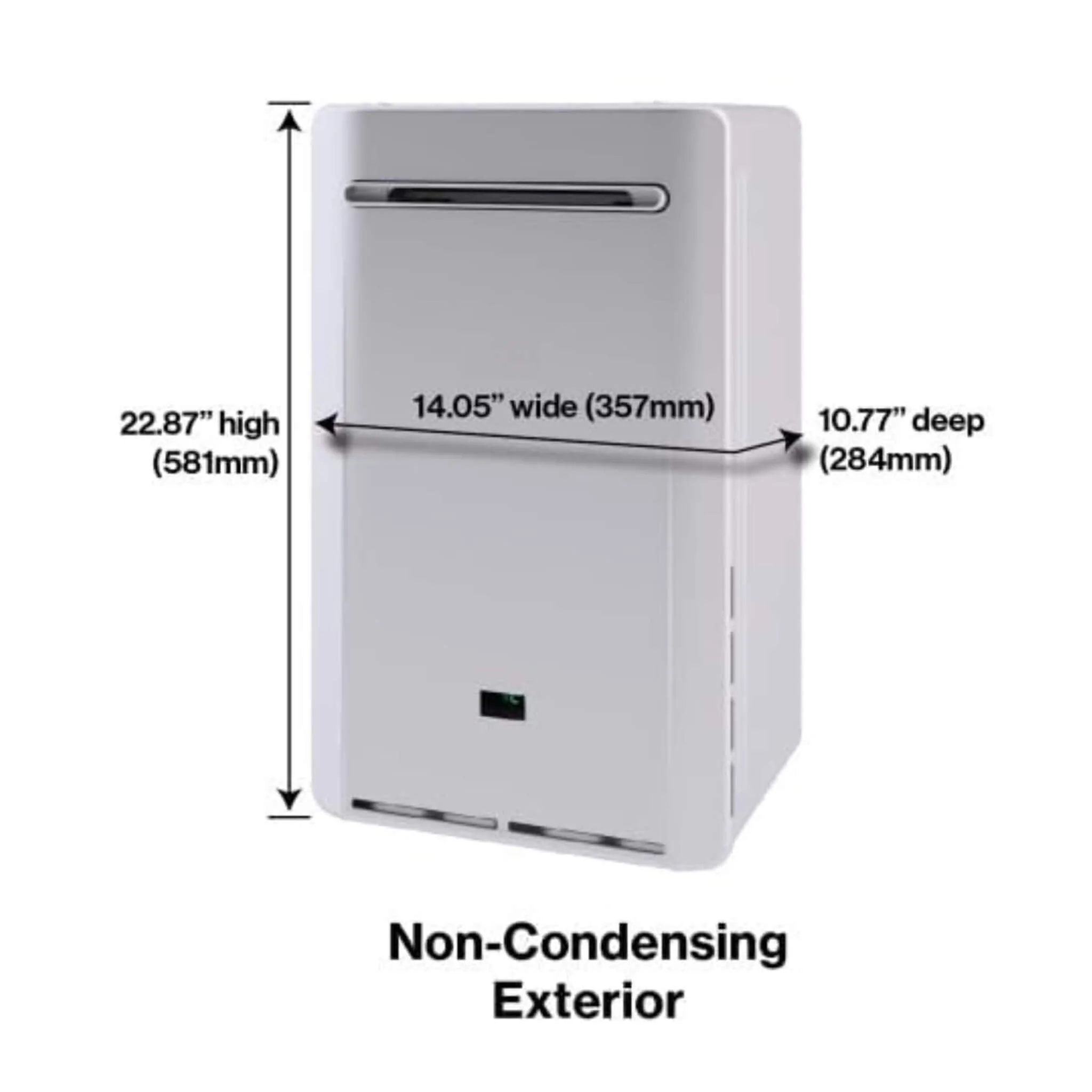 RN 8.5 GPM Indoor 180K BTU Non-Condensing Tankless Natural Gas Water Heater (SAK39176) - Image 3