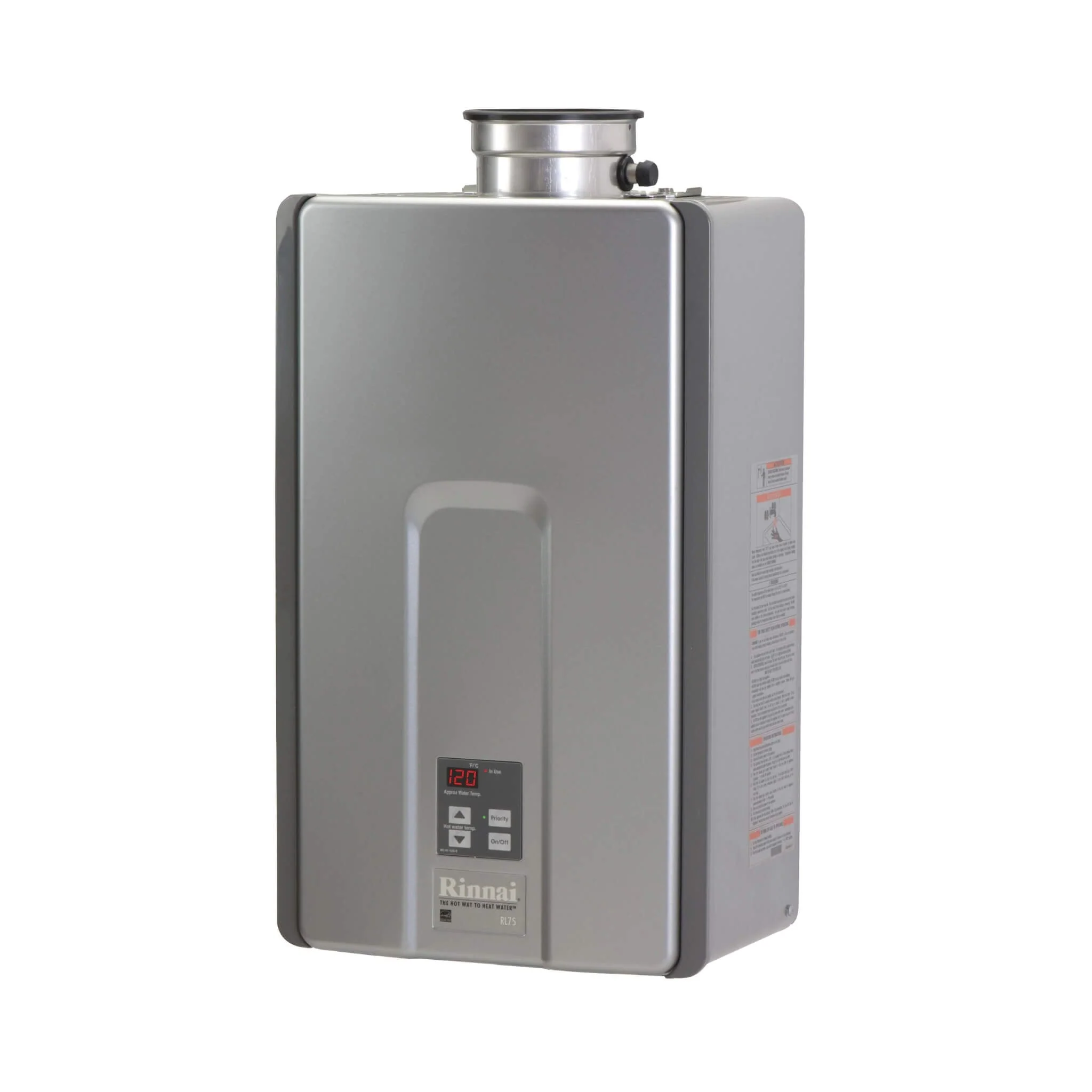 RN 9.8 GPM Indoor High-Efficiency Non-Condensing Tankless Liquid Propane Water Heater (SAK93574) - Image 5