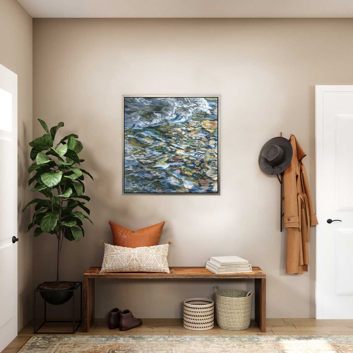 Riverbed  3 - Limited Edition Canvas Print - Image 2